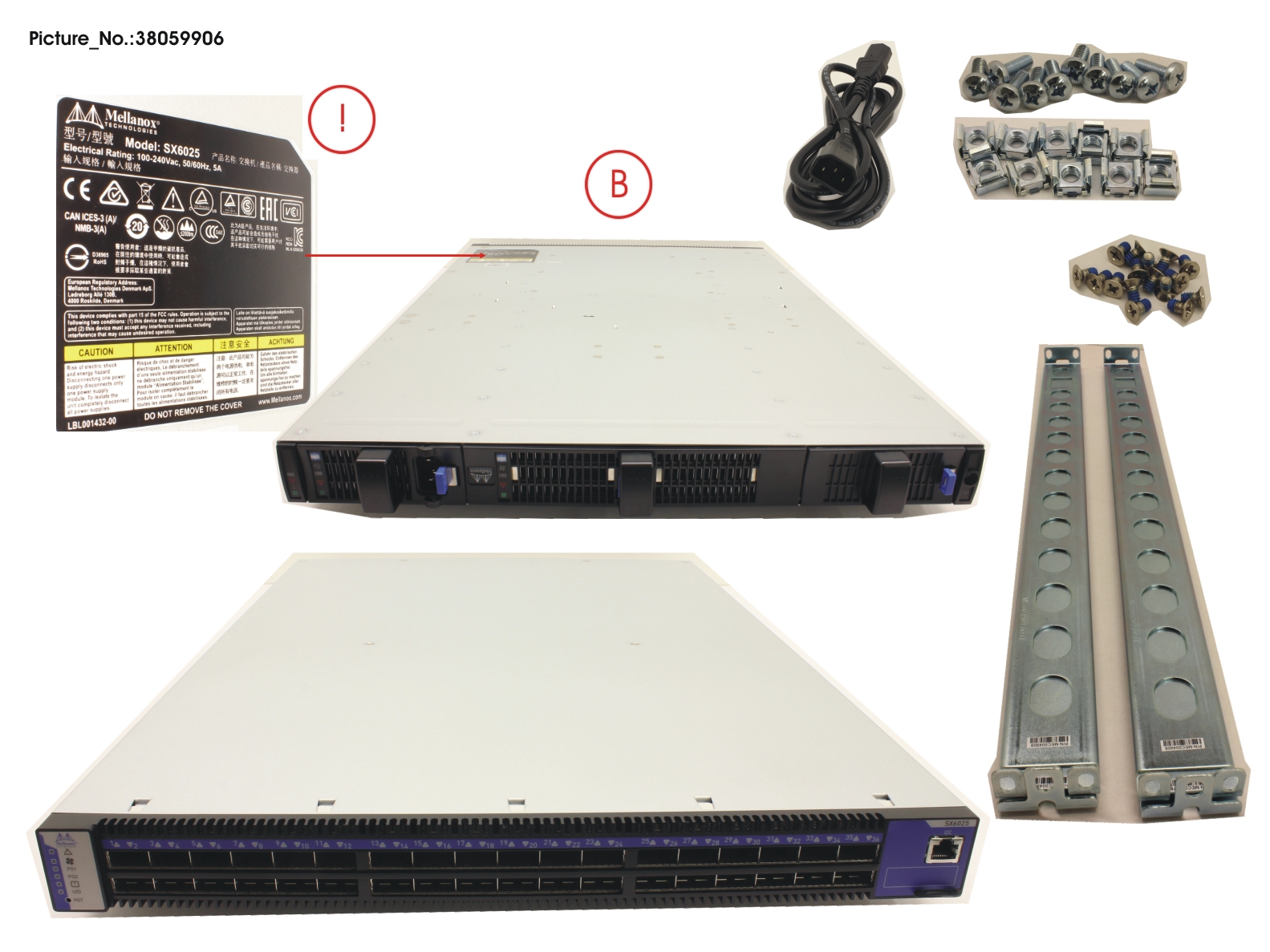 MELLANOX IB SWITCH 36 PORT 56GB UNMGD