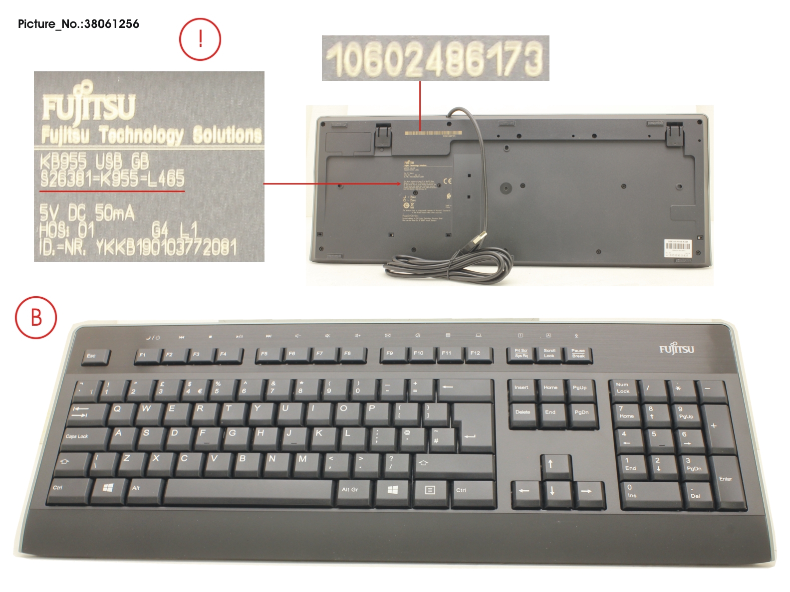 KEYBOARD KB955 USB GB