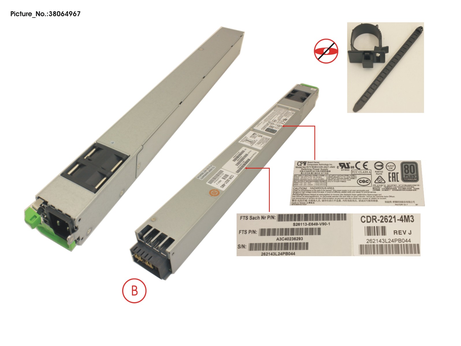 2600W TITANIUM POWER SUPPLY UNIT FOR CX4 2600W TITANIUM POWER SUPPLY UNIT FOR CX4