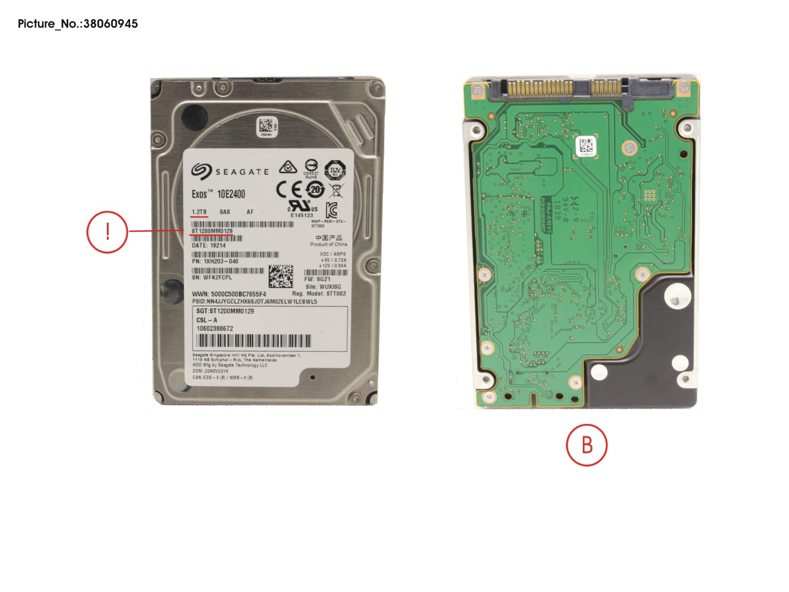 HDD SAS 12G 1.2TB 10K 512E SFF 2.5