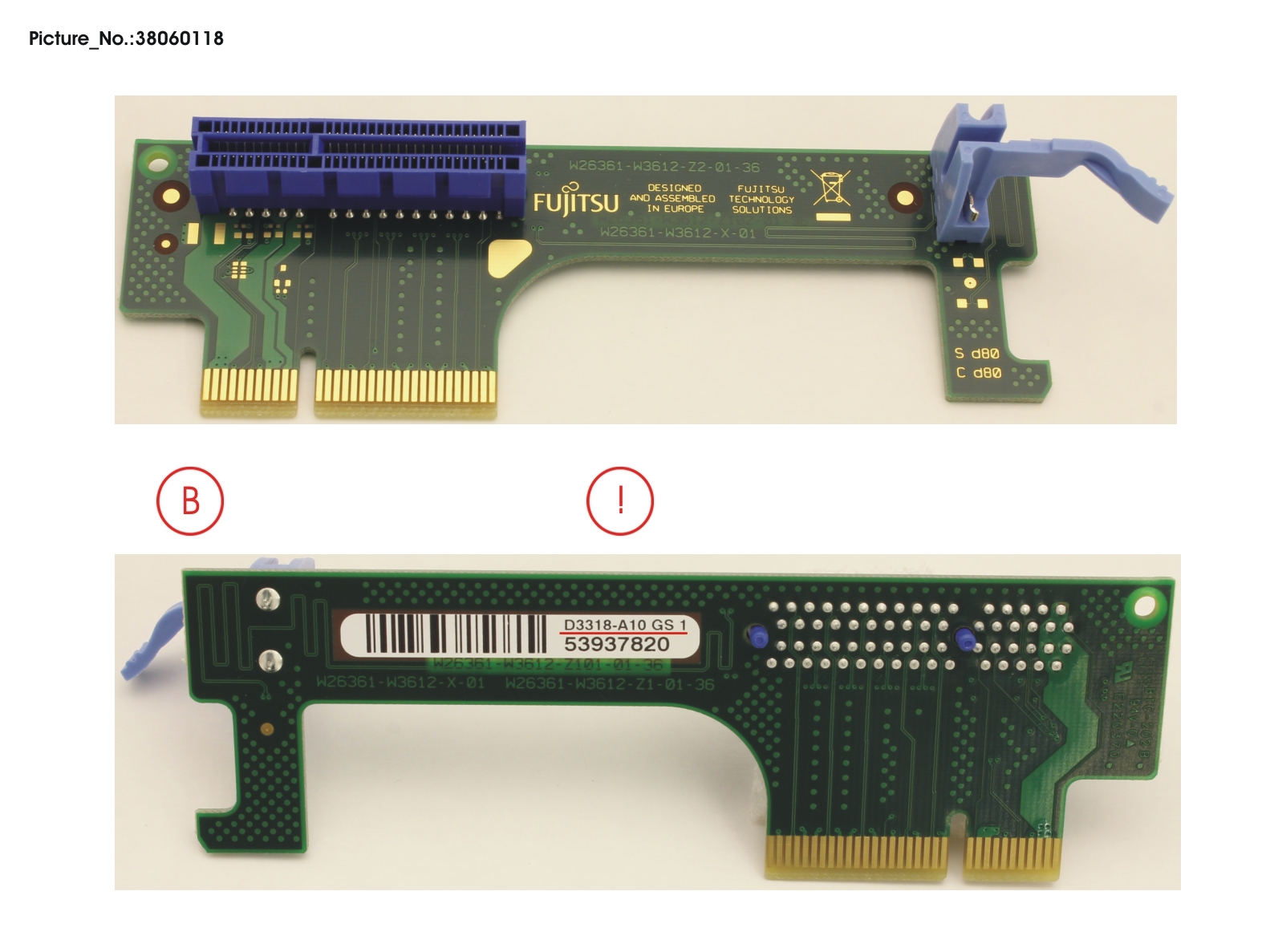 FUJITSU RISER CARD D3318