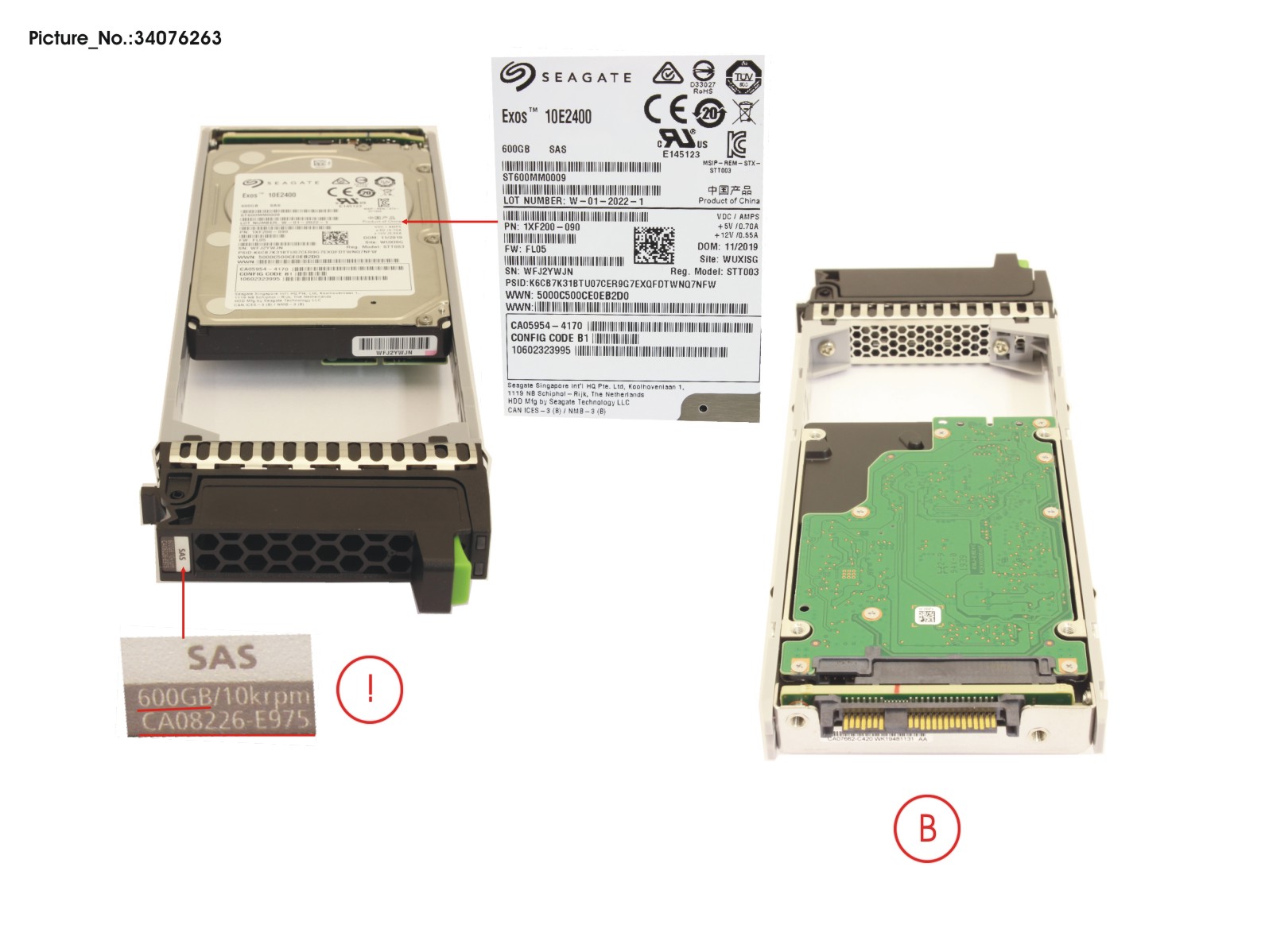 FUJITSU DX S3/S4 HD DRIVE 2.5  600GB 10K