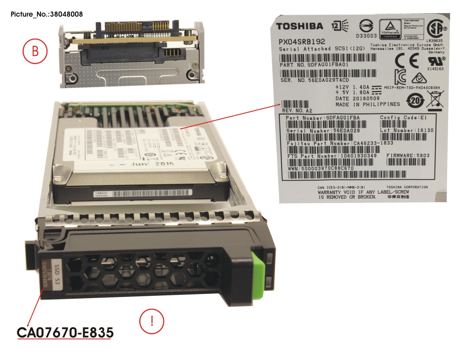 DXS3 MLC SSD SAS 1.92TB 12G 2.5 X1