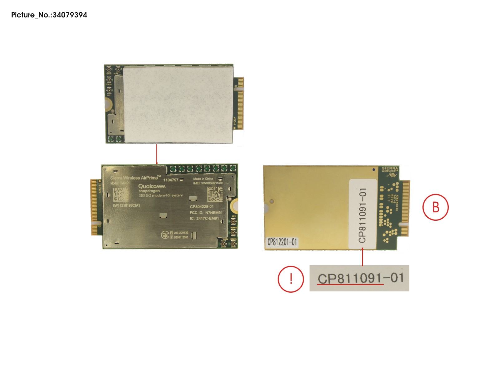 WWAN MODULE EM9191 (5G)