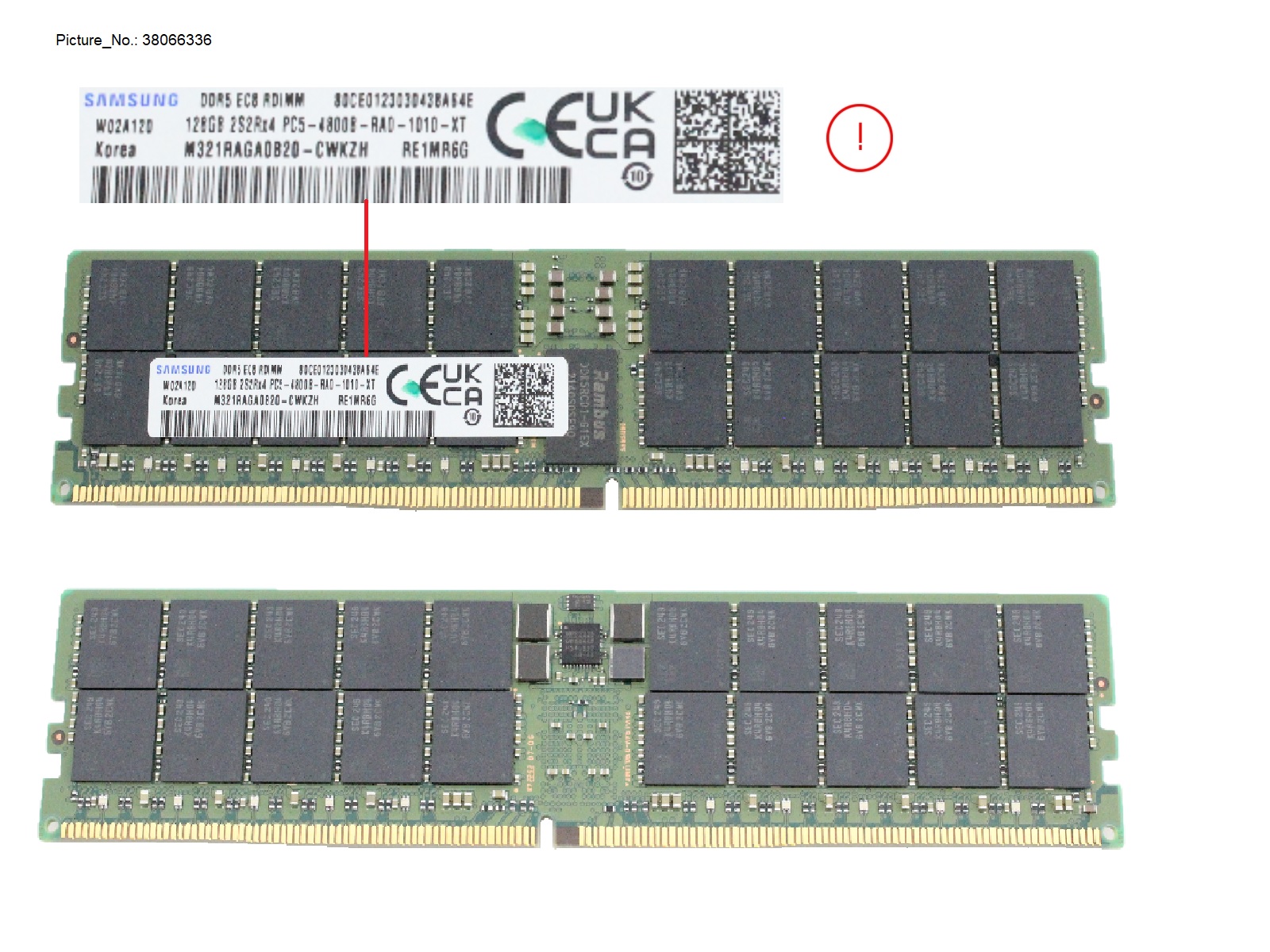 128GB (1X128GB) 4RX4 DDR5-4800 3DS ECC