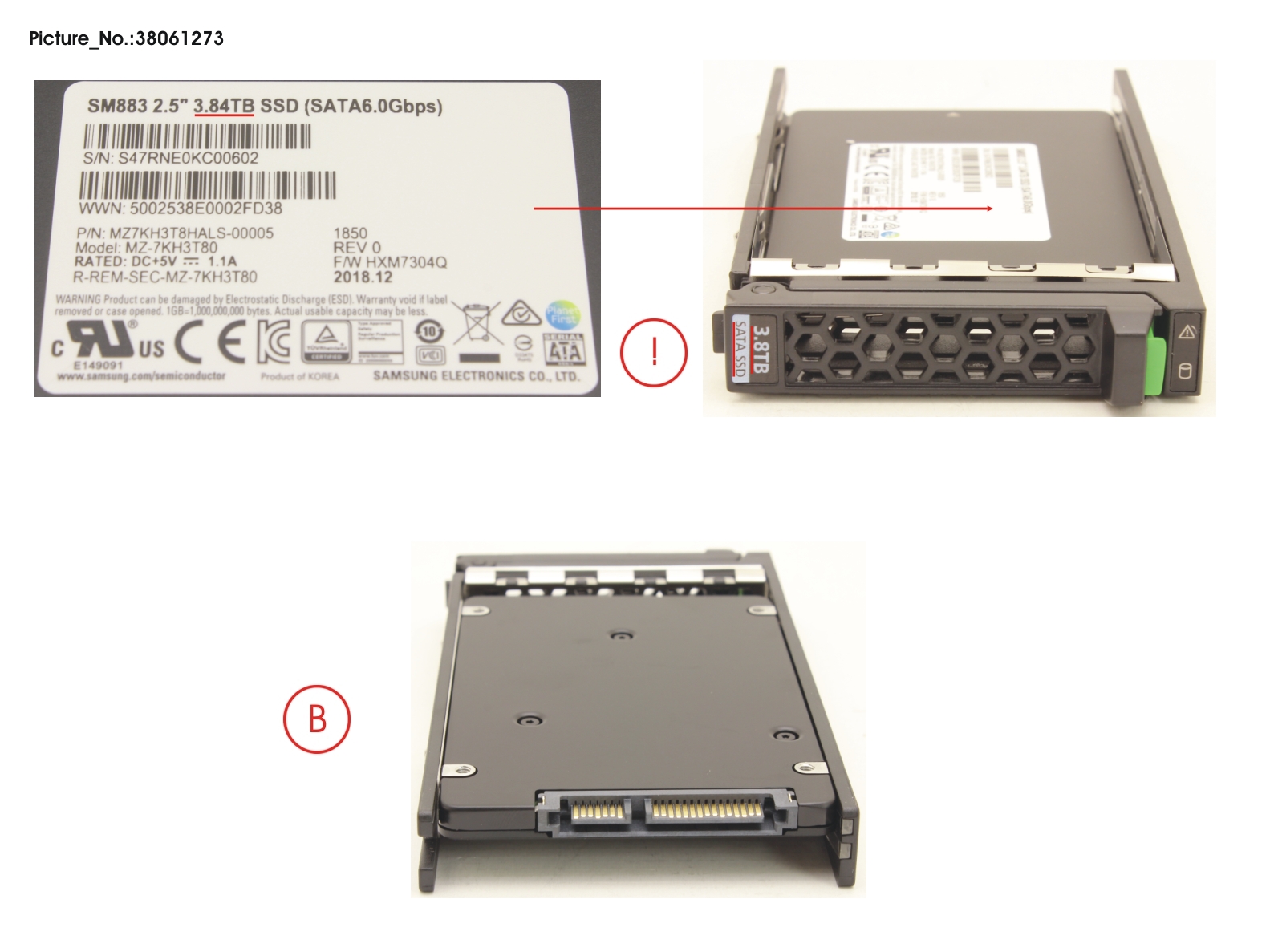 SSD SATA 6G 3.84TB MIXED-USE 2.5 H-P EP