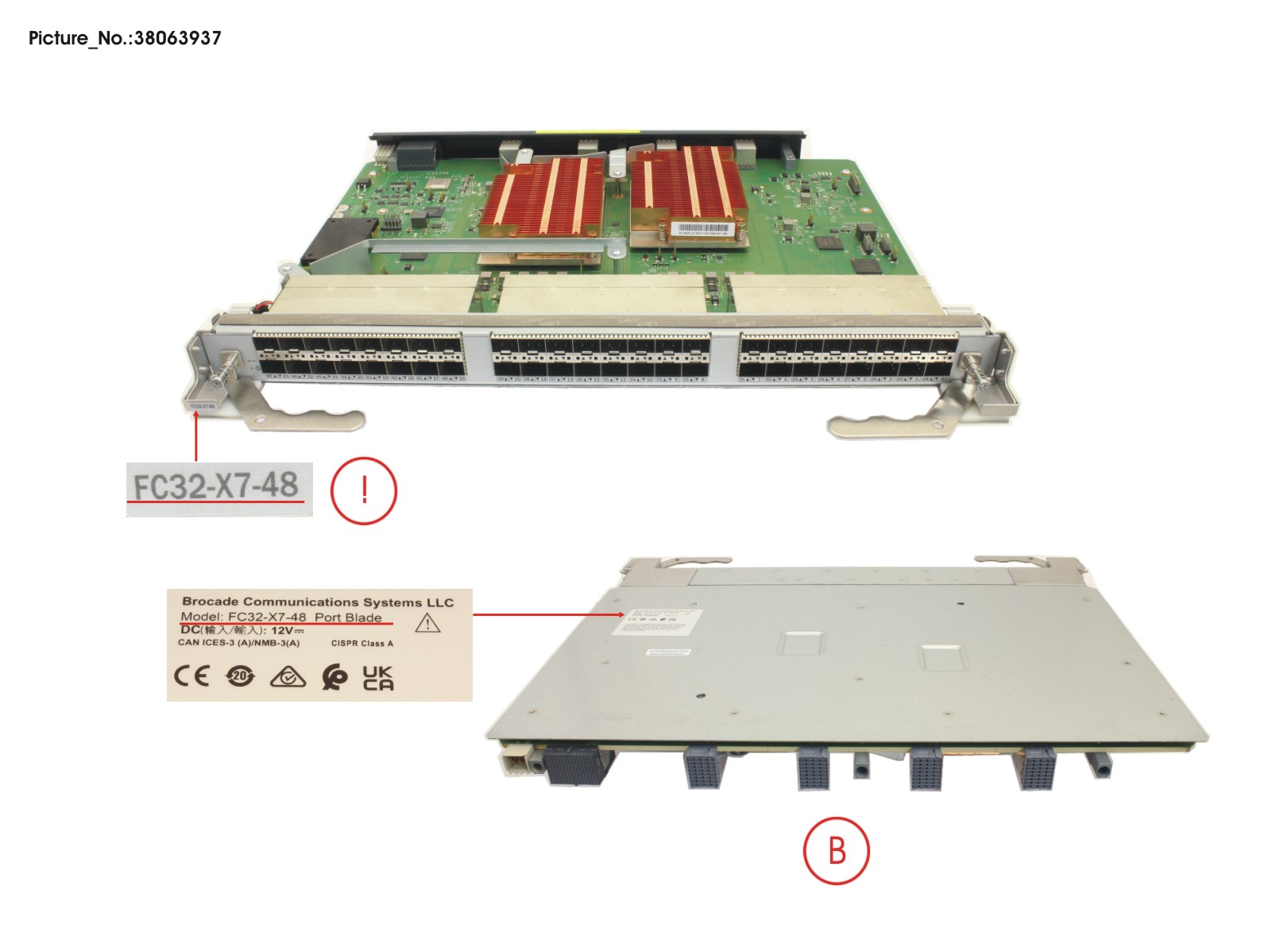 FRU, FC32-X7-48,48P, EMPTY (NO SFPS),BR