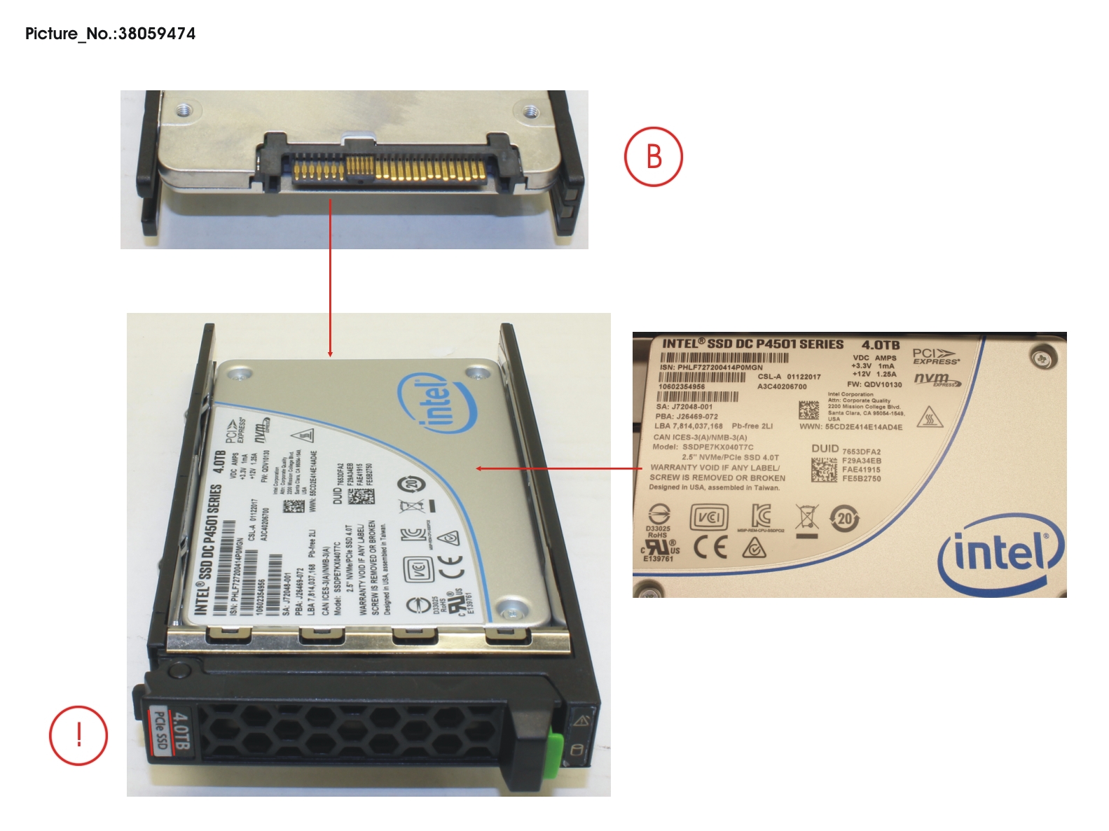 SSD PCIE3 4TB READ-INT. 2.5 H-P LP