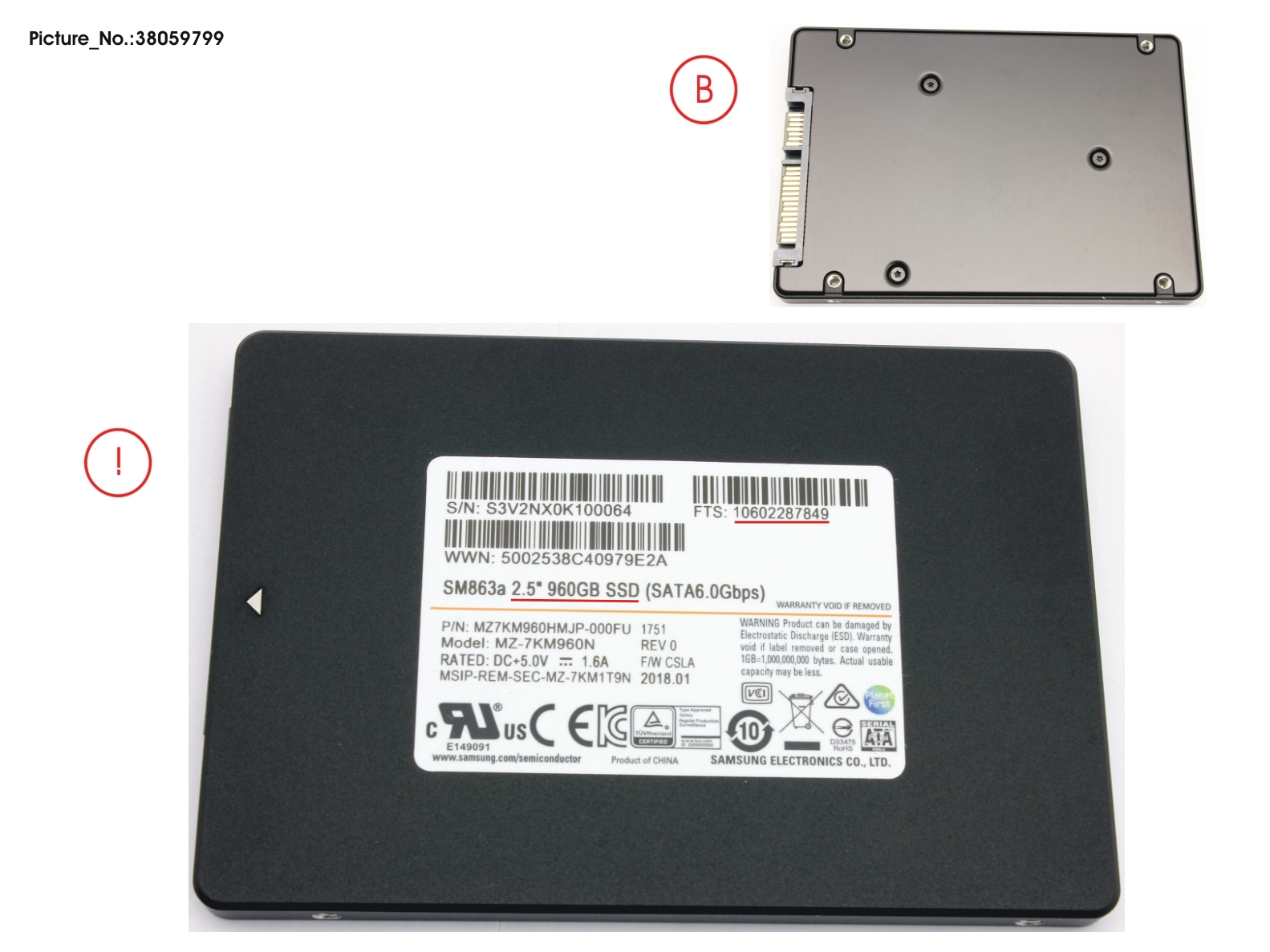 SSD S3 960GB 2.5 SATA (SFF)