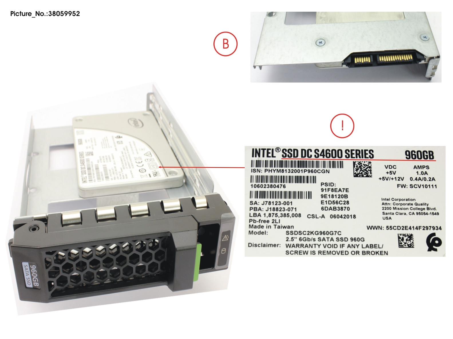SSD SATA6G 960GB MIXED-USE 3.5 HP S4600