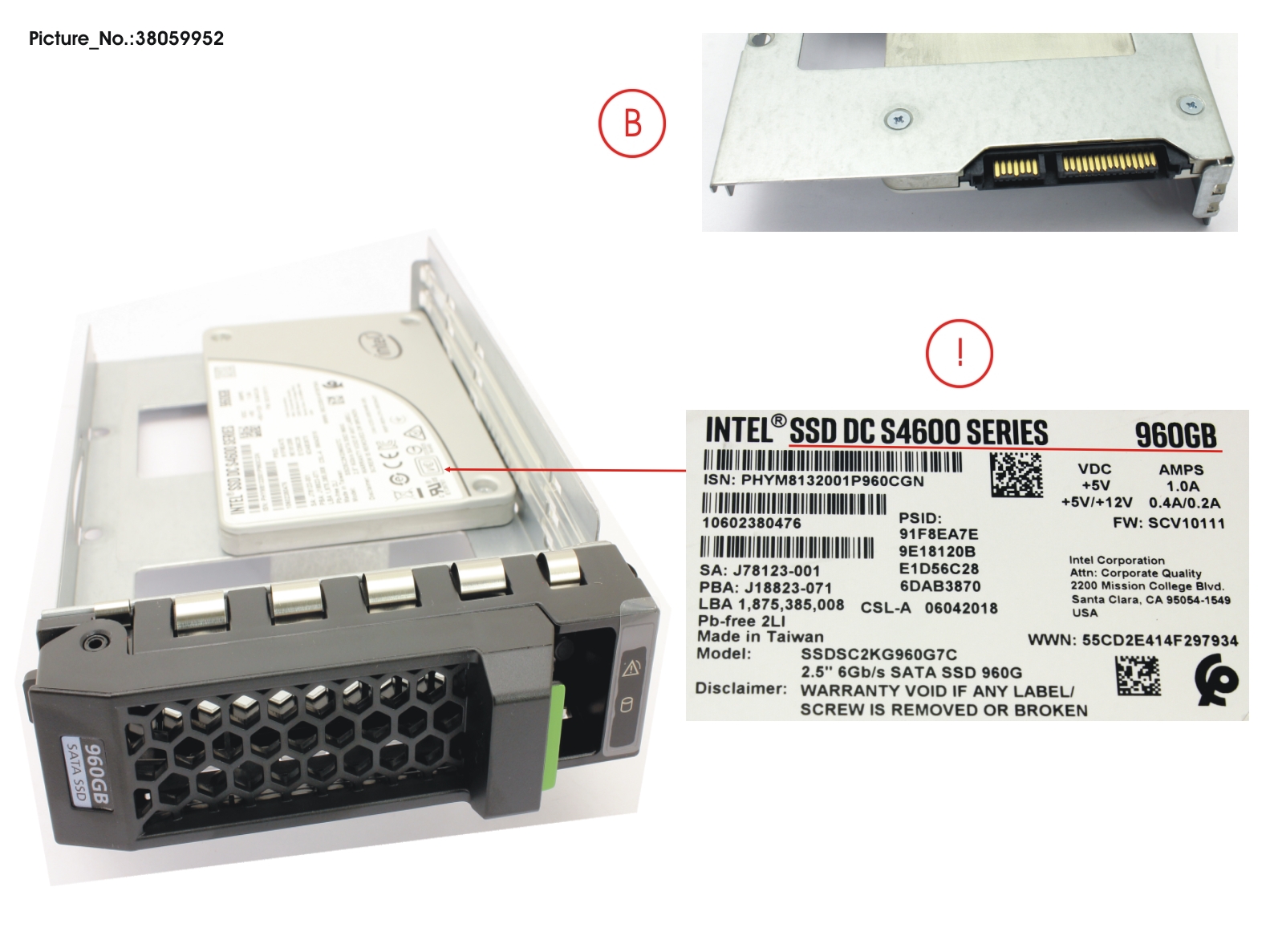 SSD SATA6G 960GB MIXED-USE 3.5 HP S4600