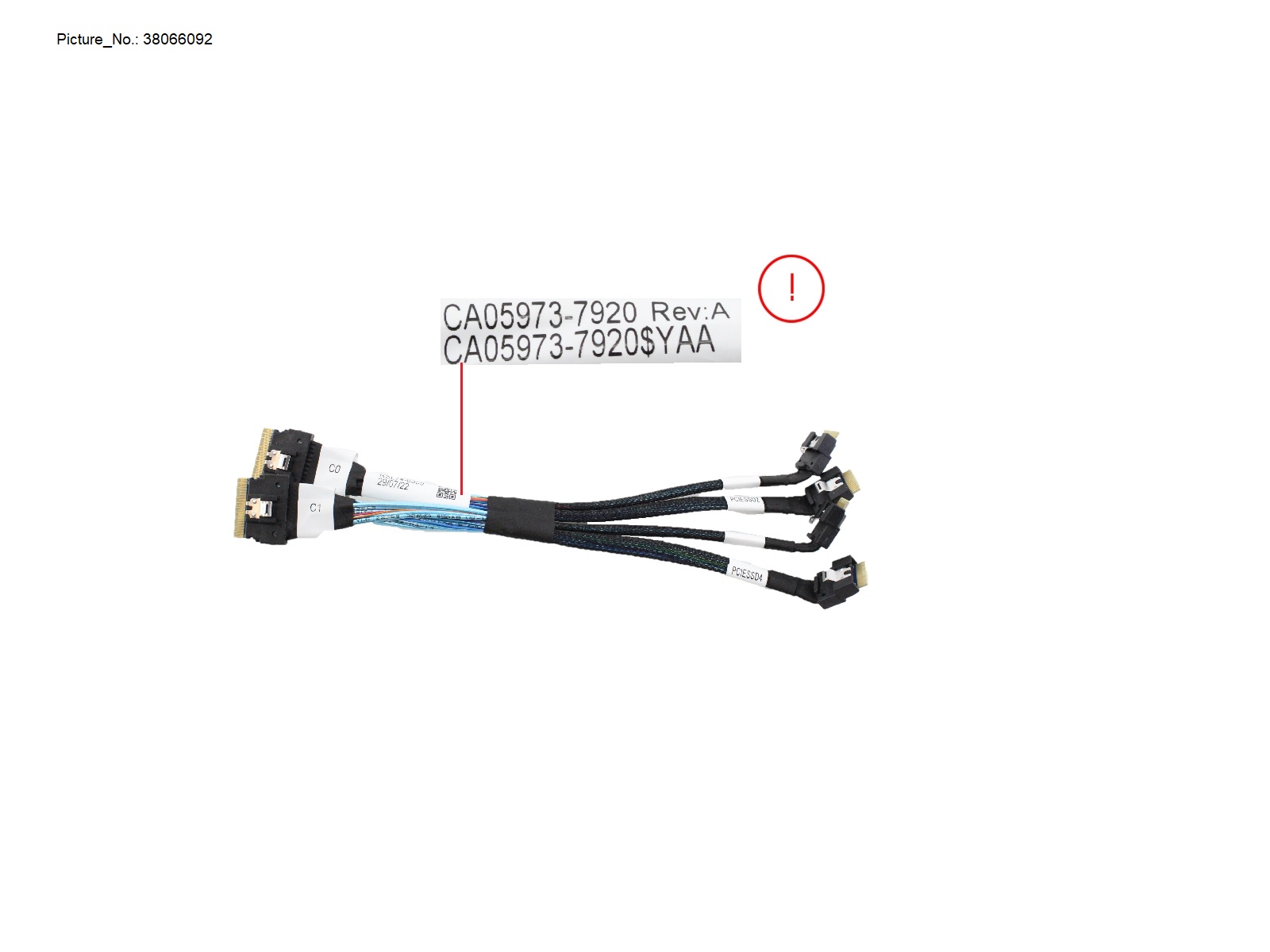 FUJITSU TX1320 EP6 2P/NVME CABLE