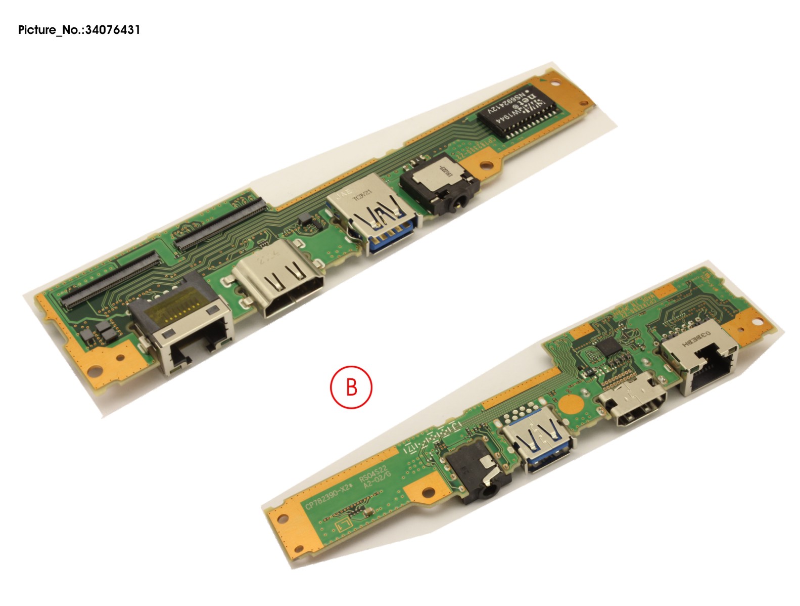 SUB BOARD, AUDIO/USB/LAN