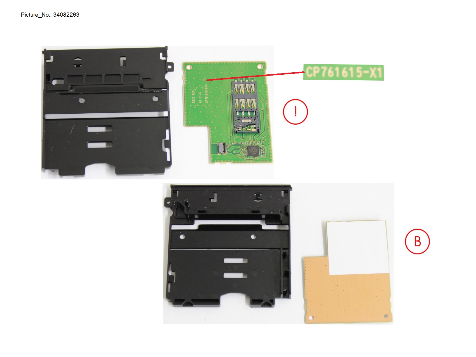 FUJITSU SUB BOARD, SMART CARD