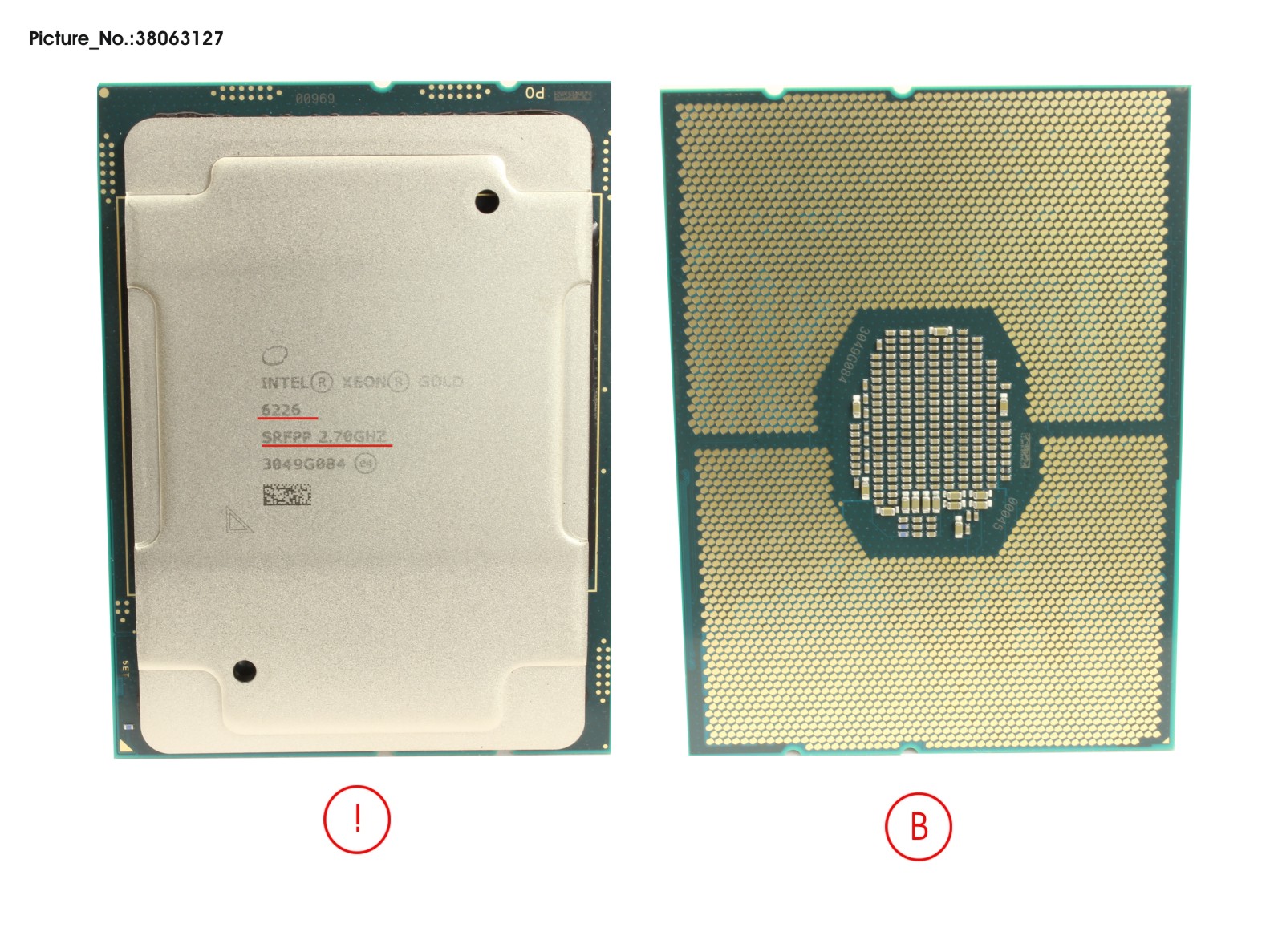 CPU INTEL XEON GOLD 6226 - 2700 125W