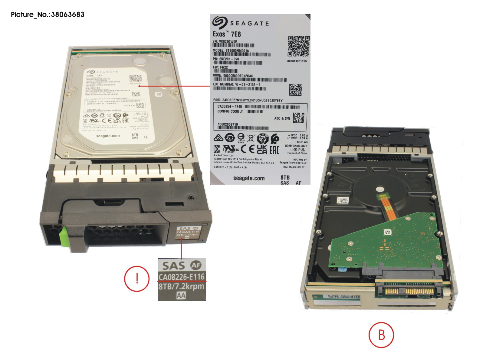 FUJITSU DX NLSAS HD DRIVE 3.5" 8TB 7.2K"