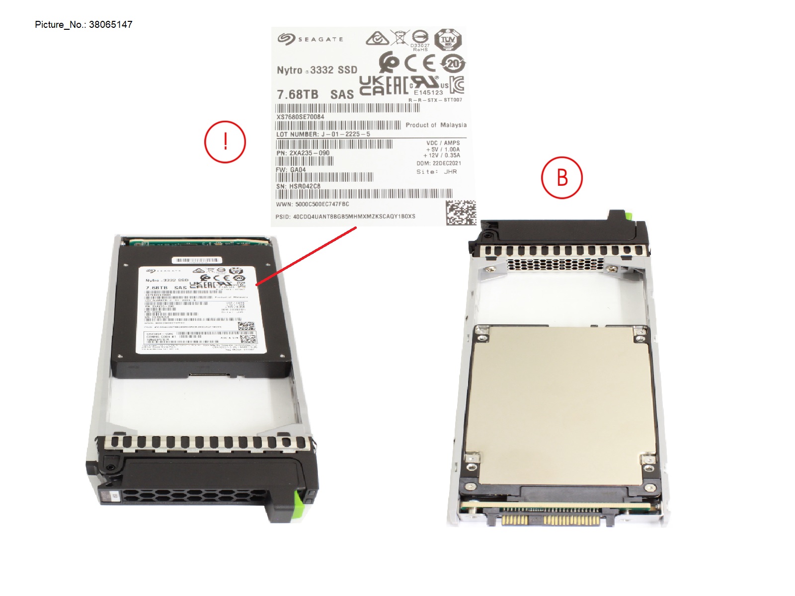 FUJITSU DX/AF SSD SAS 2.5 7.68TB 12G