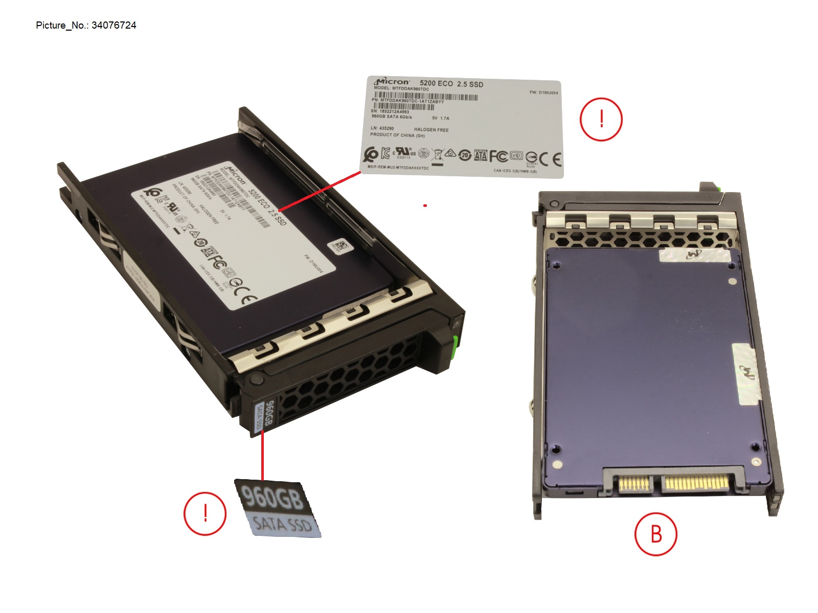 SSD SATA 6G 960GB READ-INT. 2.5 H-P EP