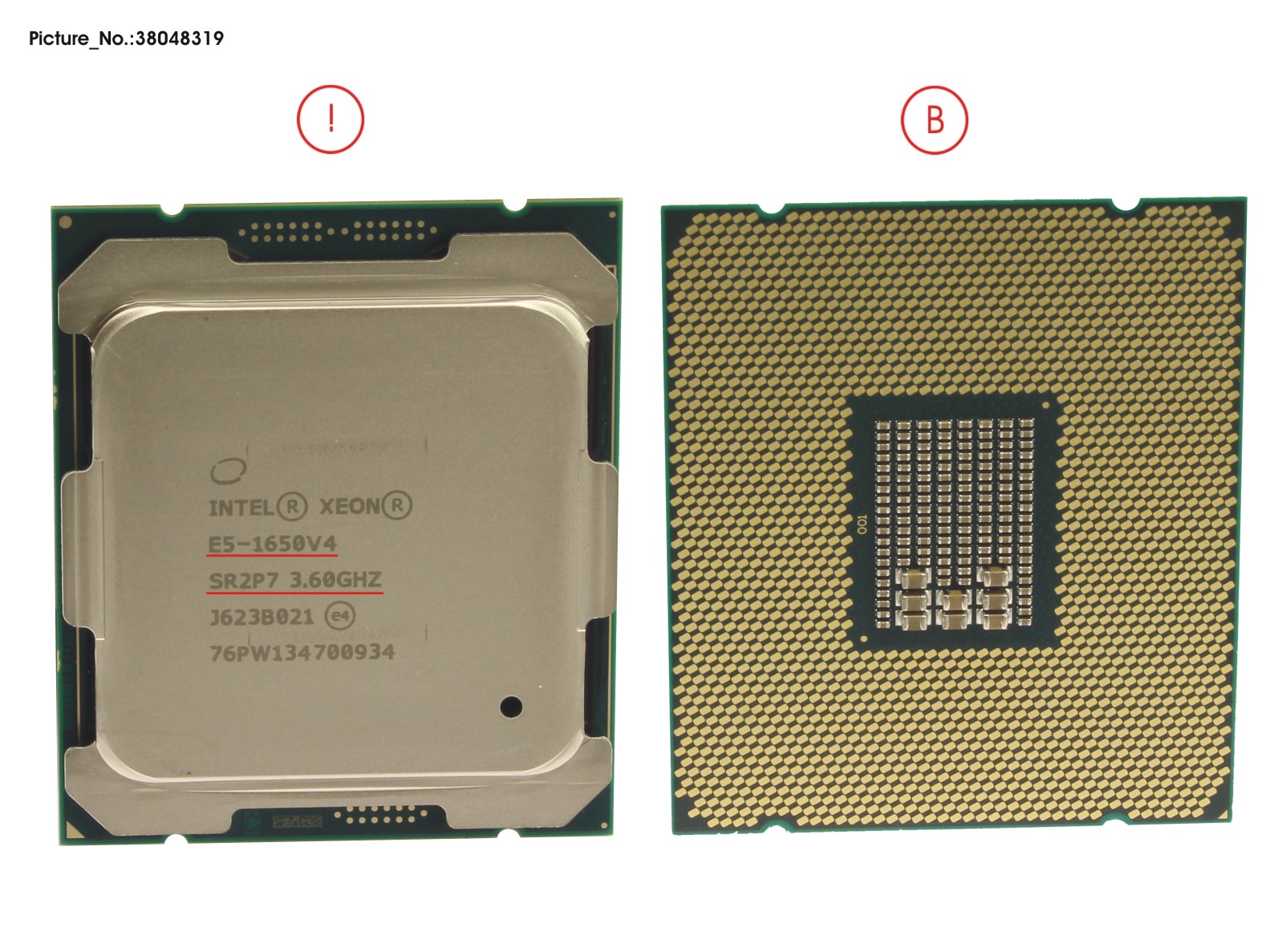 CPU XEON E5-1650V4 3.6GHZ 140W