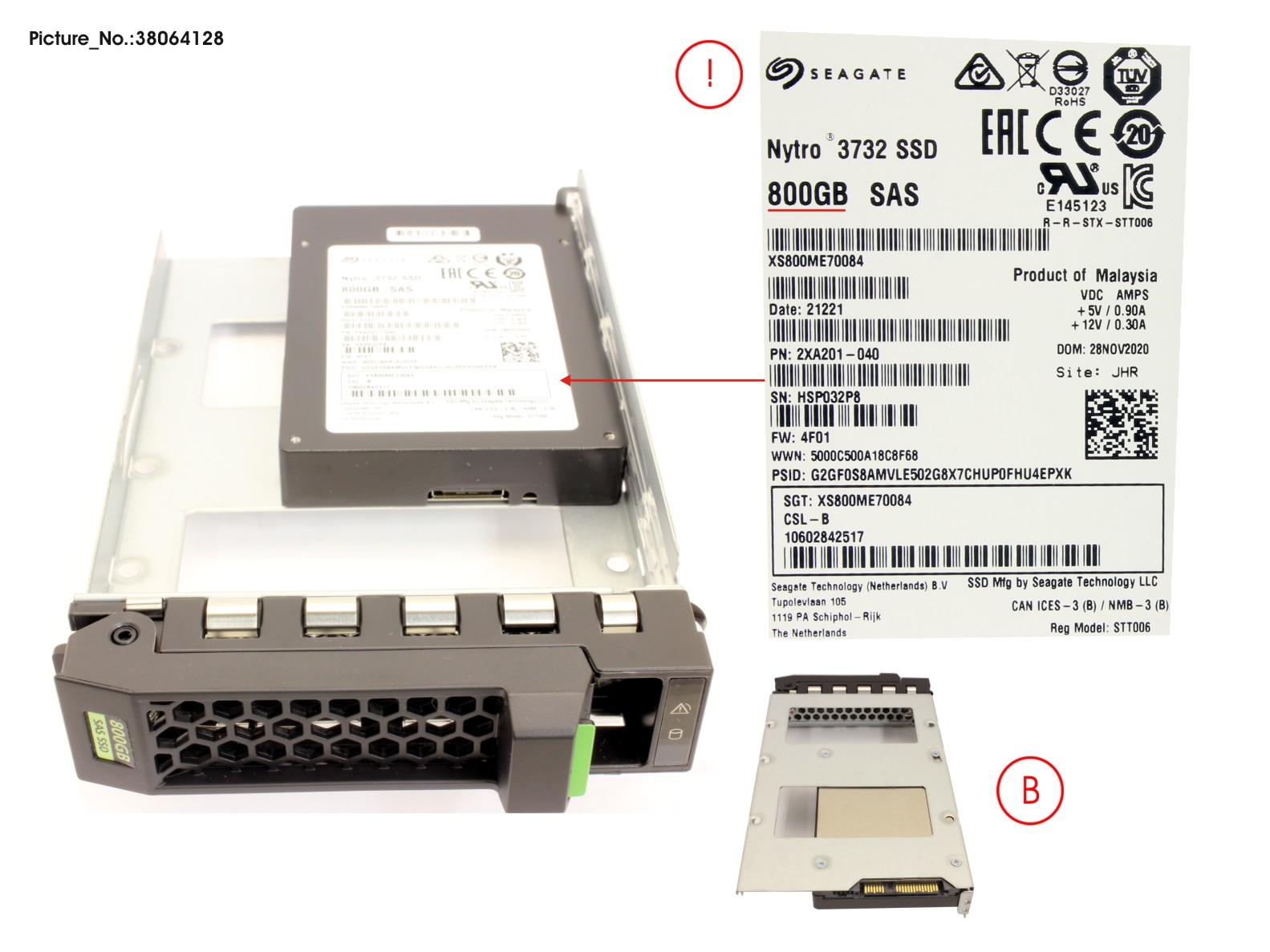 SSD SAS 12G WI 800GB IN LFF SLIM
