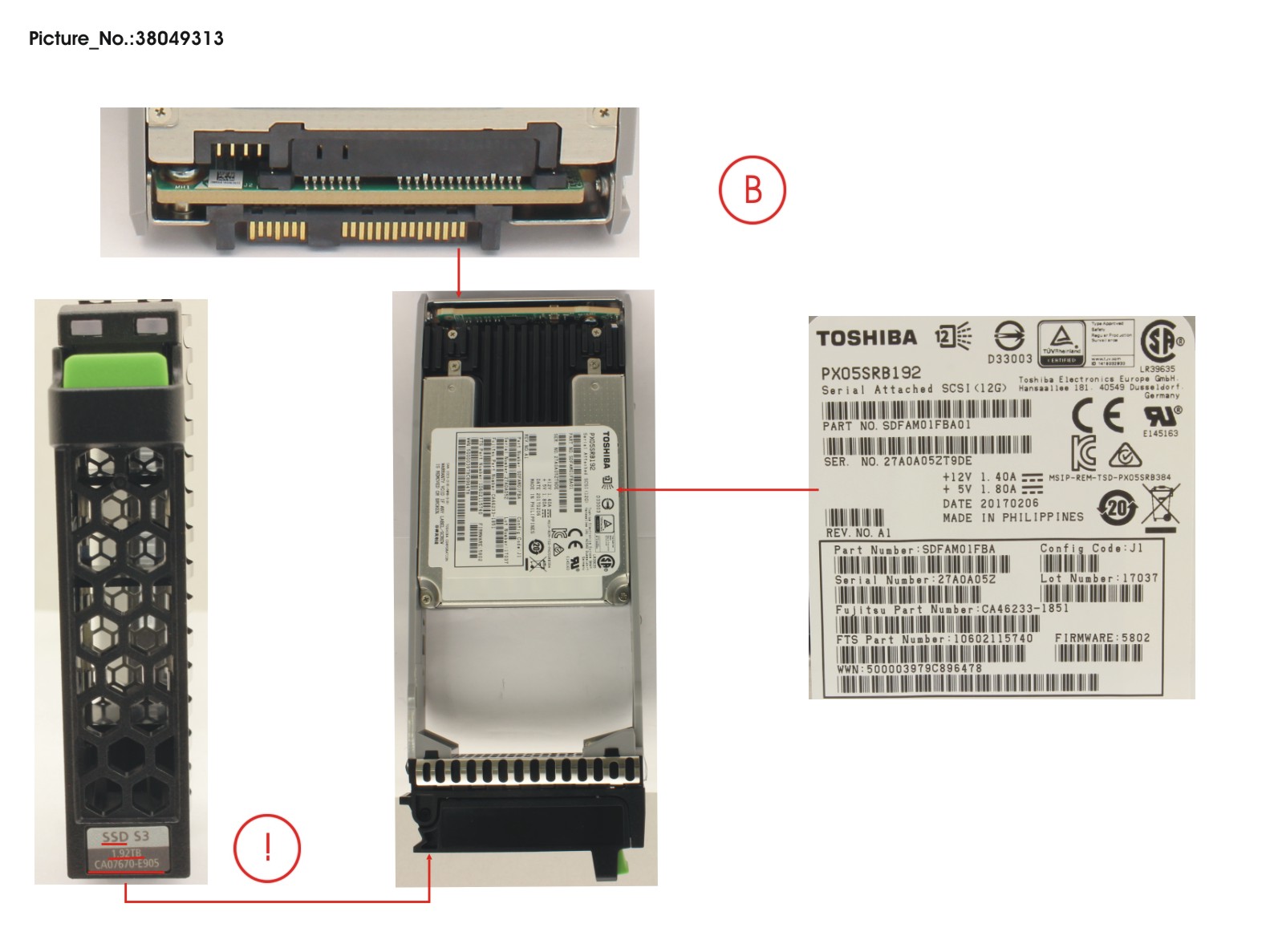 DXS3 MLC SSD SAS 1.92TB 12G 2.5 X1