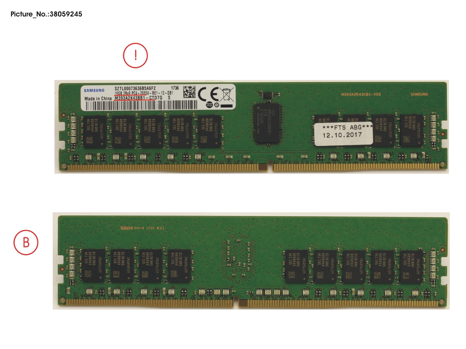 16GB (1X16GB) 2RX8 DDR4-2666 R ECC