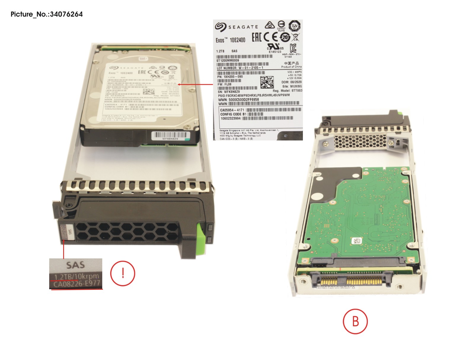 FUJITSU DX S3/S4 HD DRIVE 2.5   1.2TB 10K