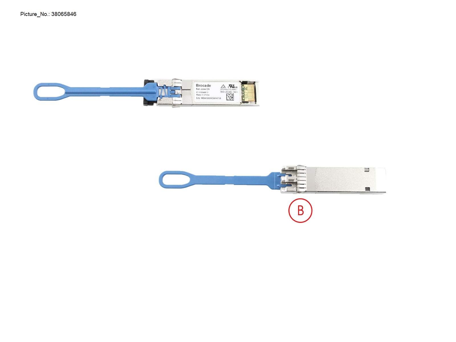 SFP+,LWL,64G,10KM,1-PK,SECURE