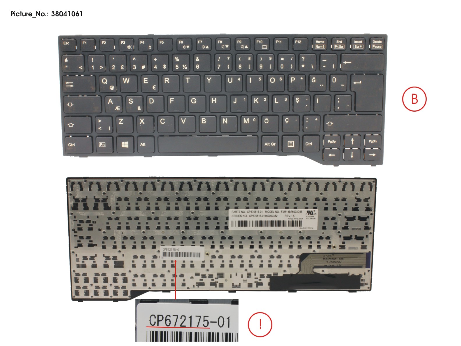 KEYBOARD BLACK W/O TS TURKEY