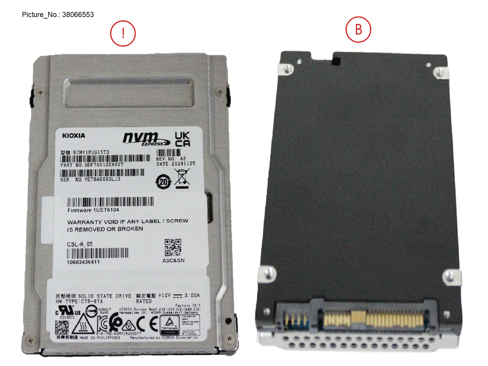 SSD PCIE5 SFF RI 15.3TB