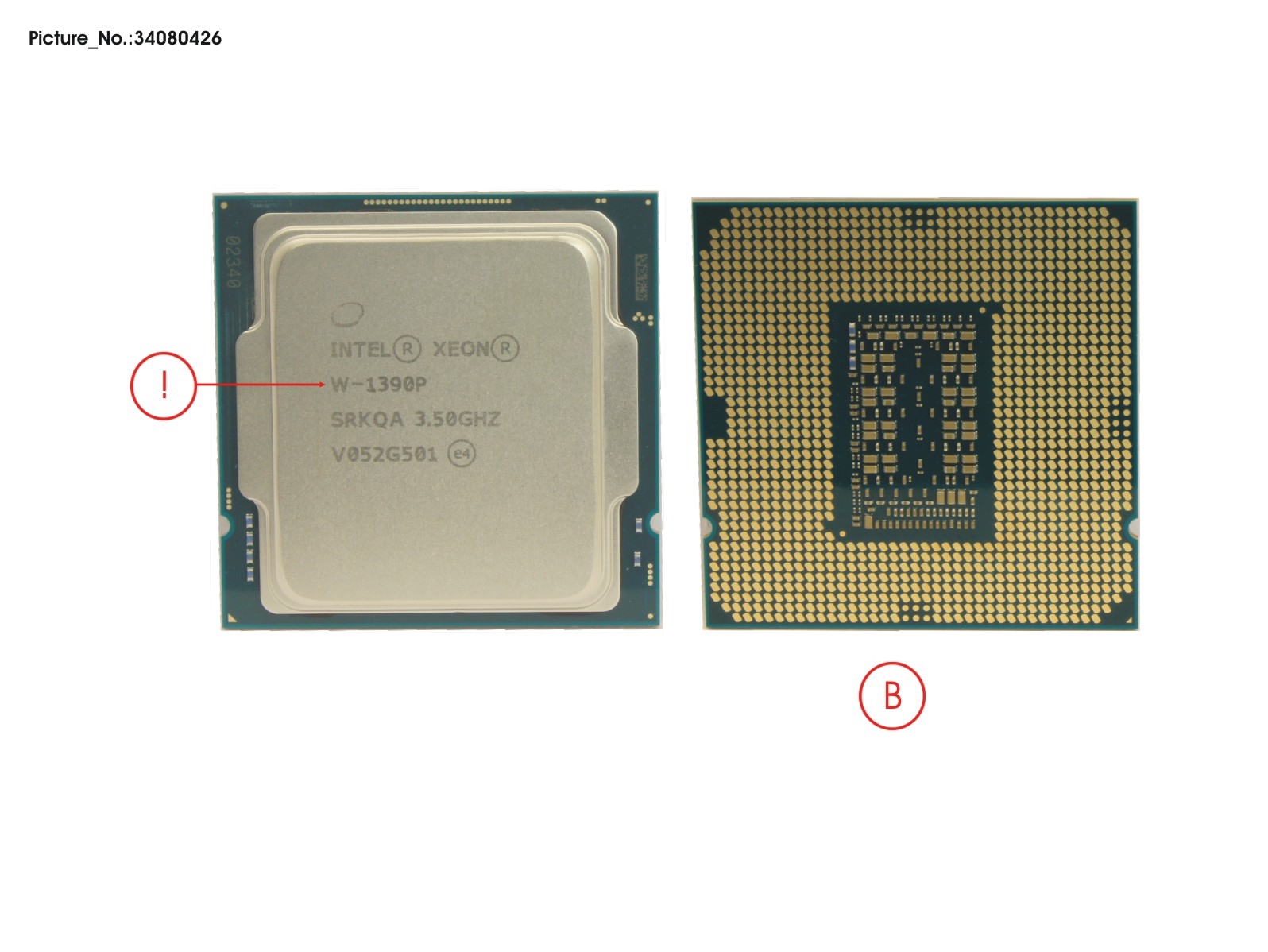 CPU INTEL XEON W-1390P 3,5 GHZ 125W