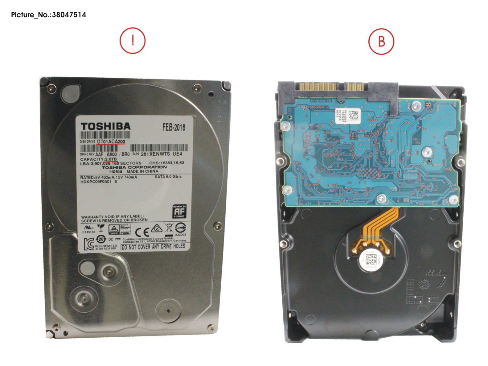 HDD 2TB SATA3 600 7,2K