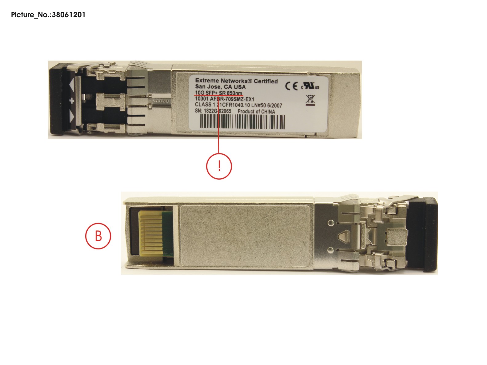 10GBASE-SR SFP+ 10GBASE-SR SFP+