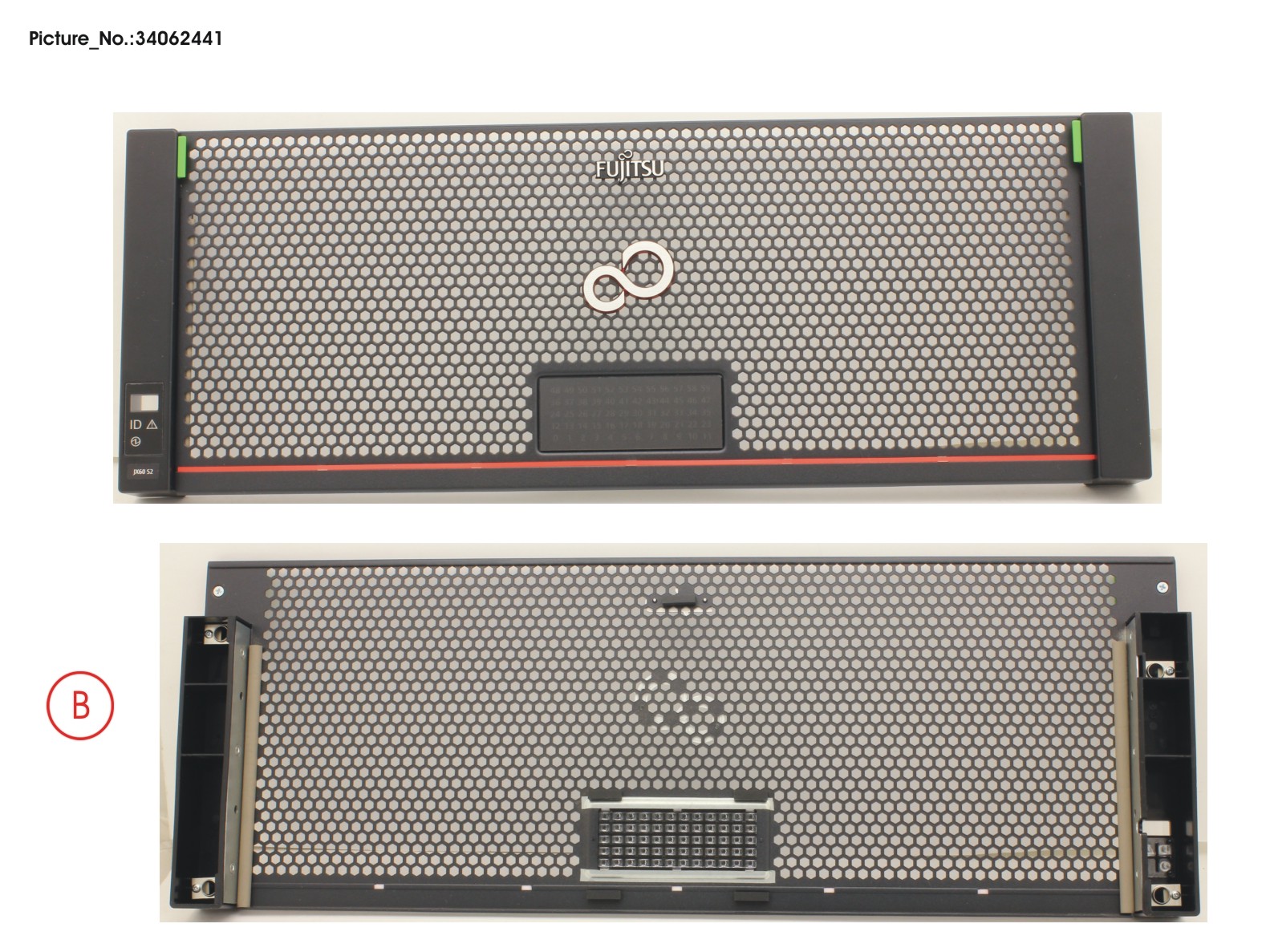 FRONT BEZEL (W/JX60 LABEL)