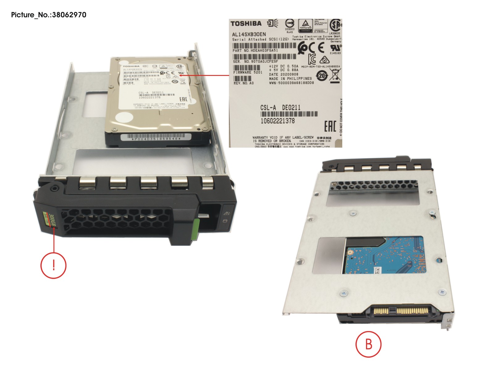 HD SAS 12G 300GB 15K HOT PL 3.5 EP