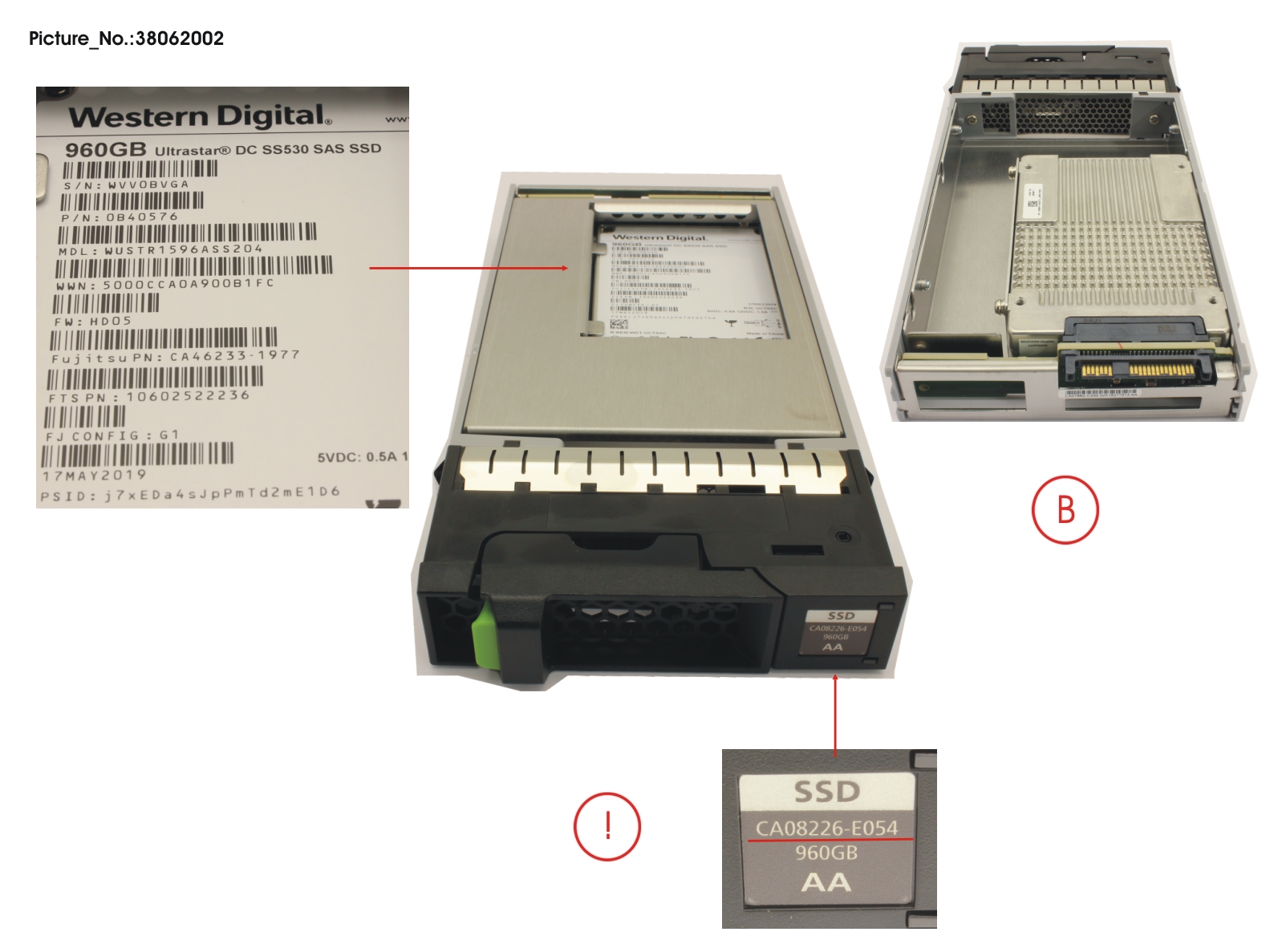 FUJITSU DX S3/S4 SSD SAS 3.5" 960GB DWPD1 12G