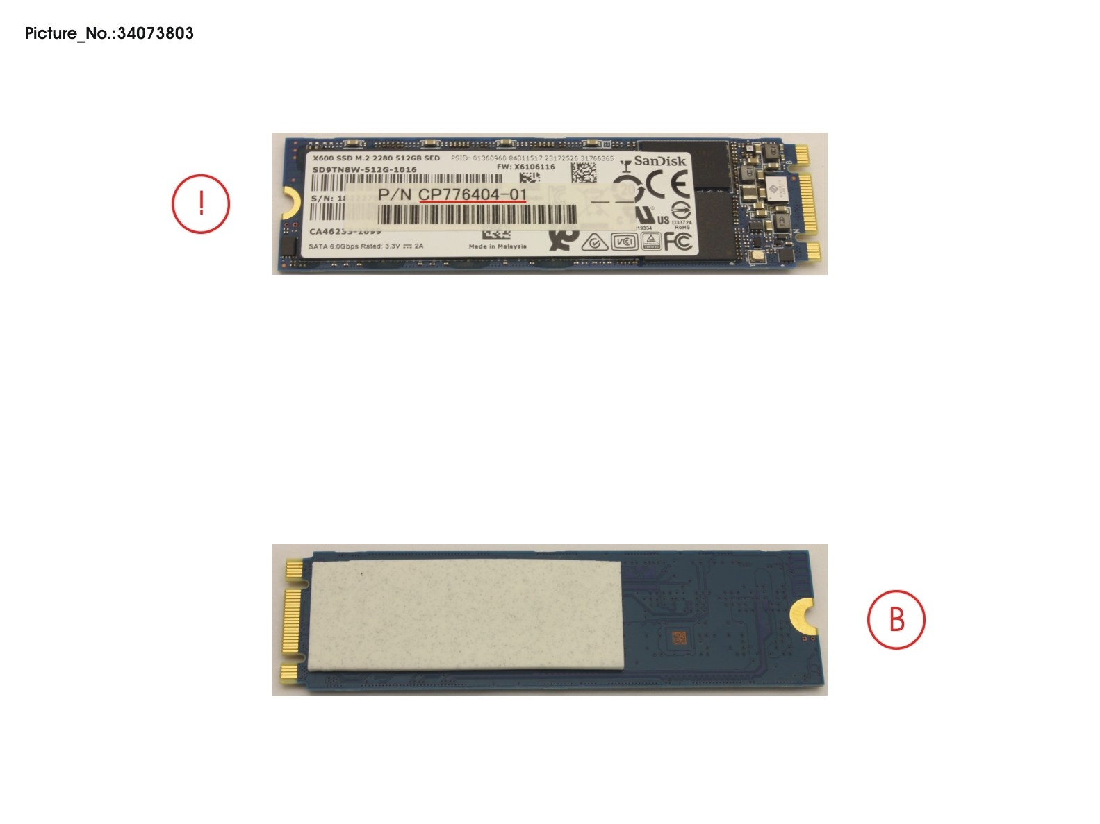SSD S3 M.2 2280 512GB (OPAL) W/RUBBER