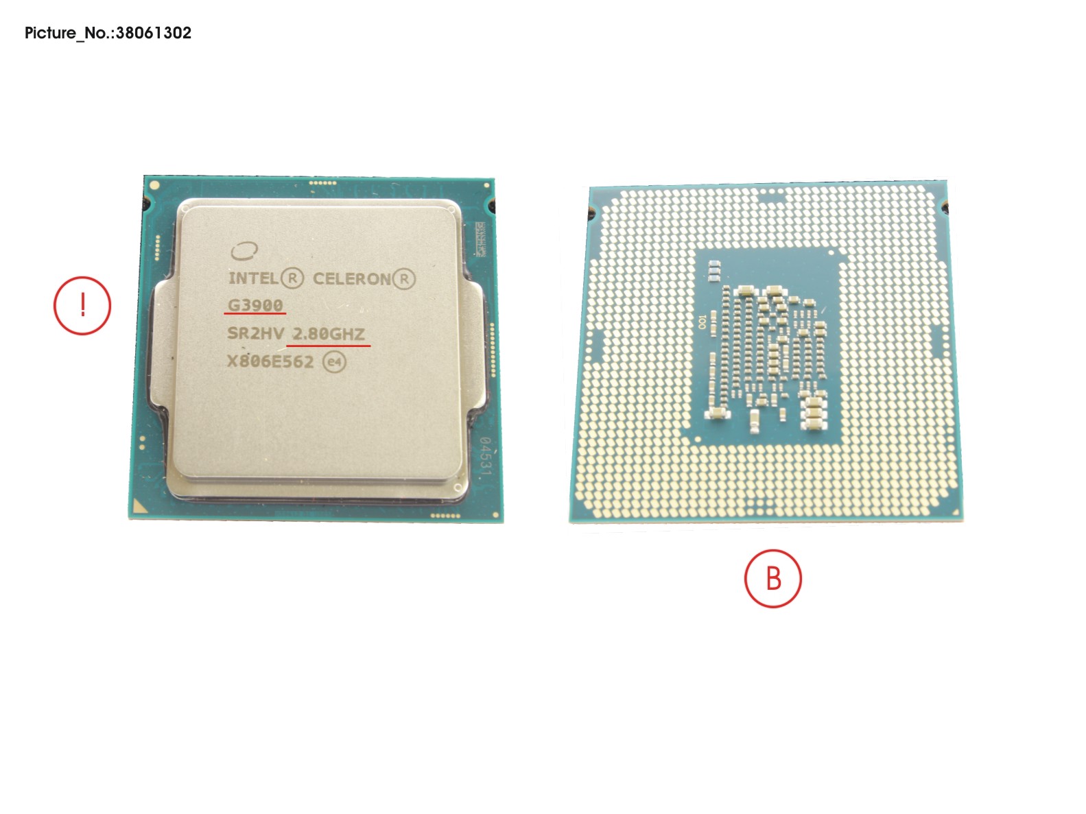 FUJITSU CPU CELERON G3900 2.8GHZ 65W