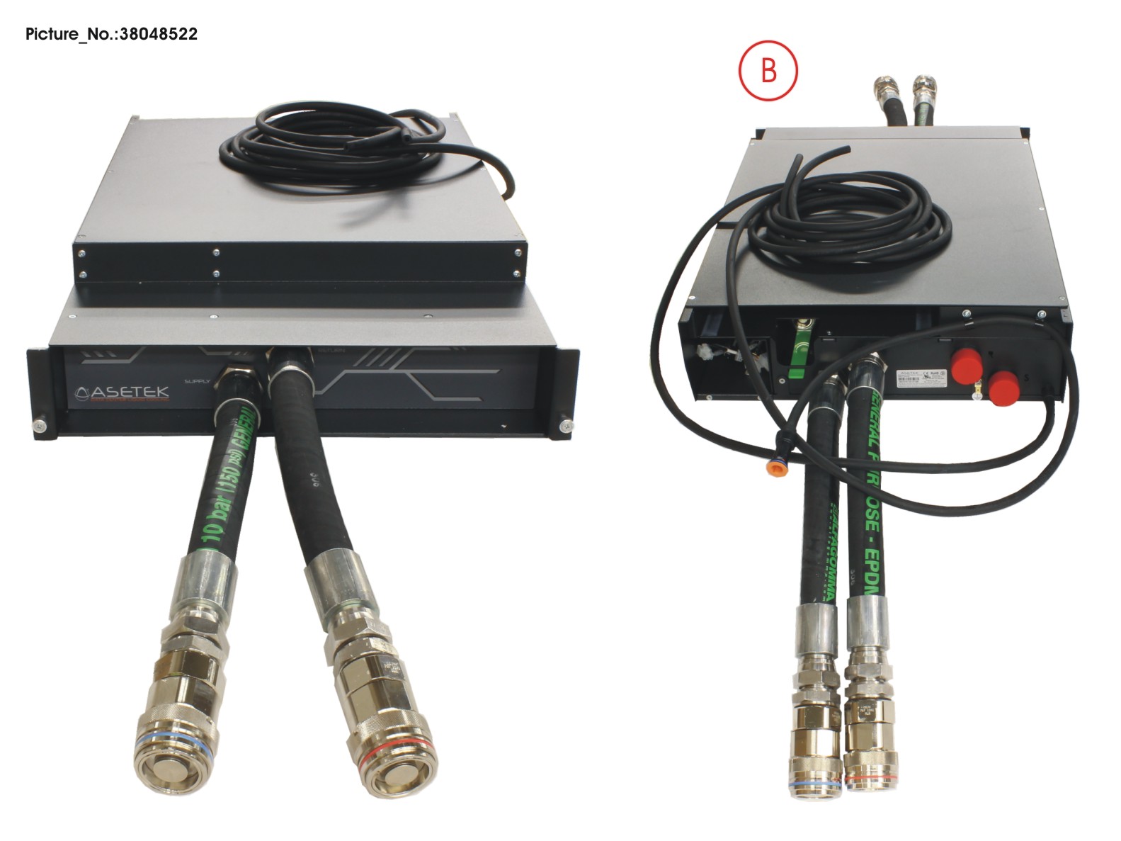 3U INR-CDU CABINET-FRONT&REAR CDM