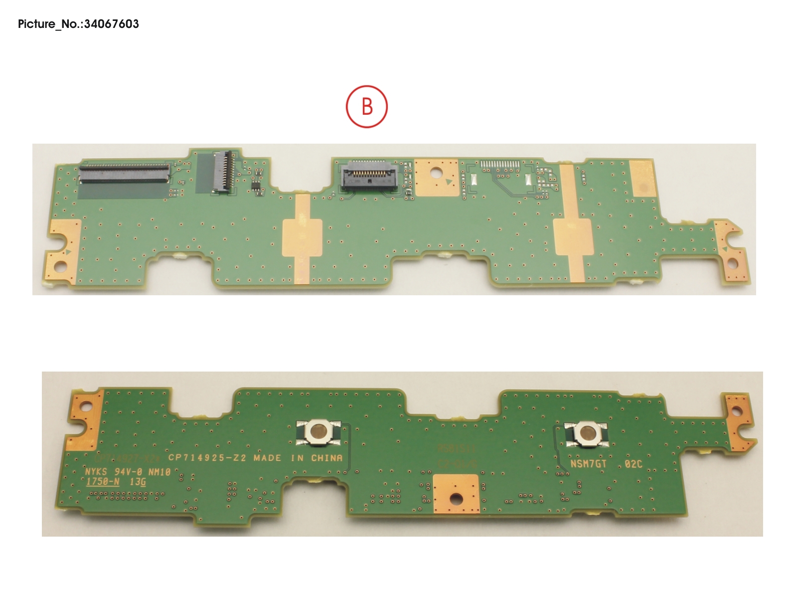 FUJITSU SUB BOARD, TP BUTTONS