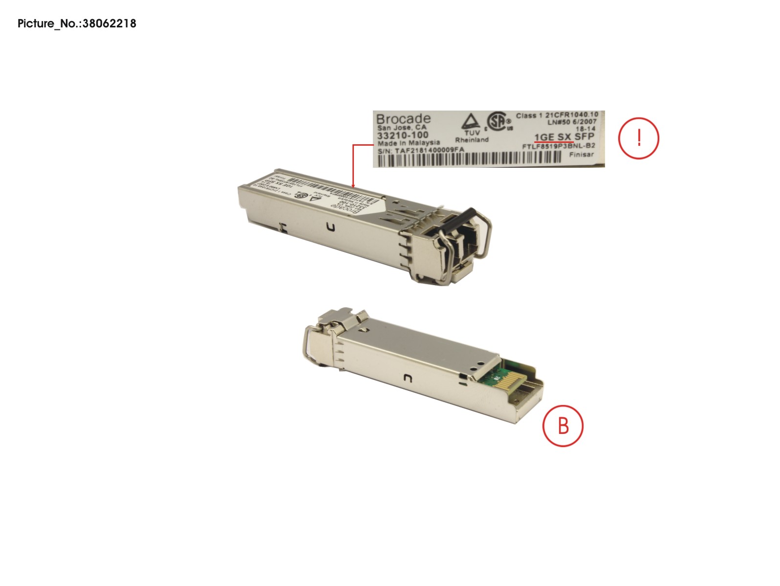 SFP,GBE,OPTIC,1G,1000BASE-SX