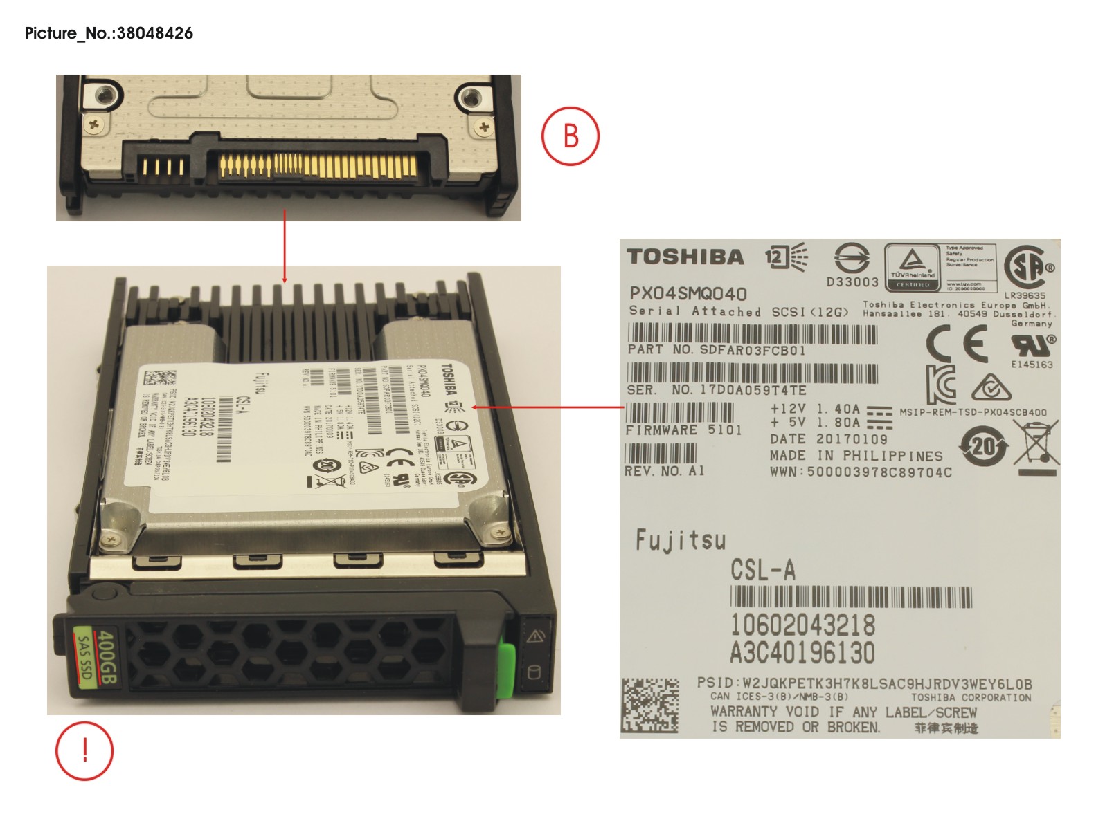 SSD SAS 12G 400GB WRITE-INT 2.5 SED H-P