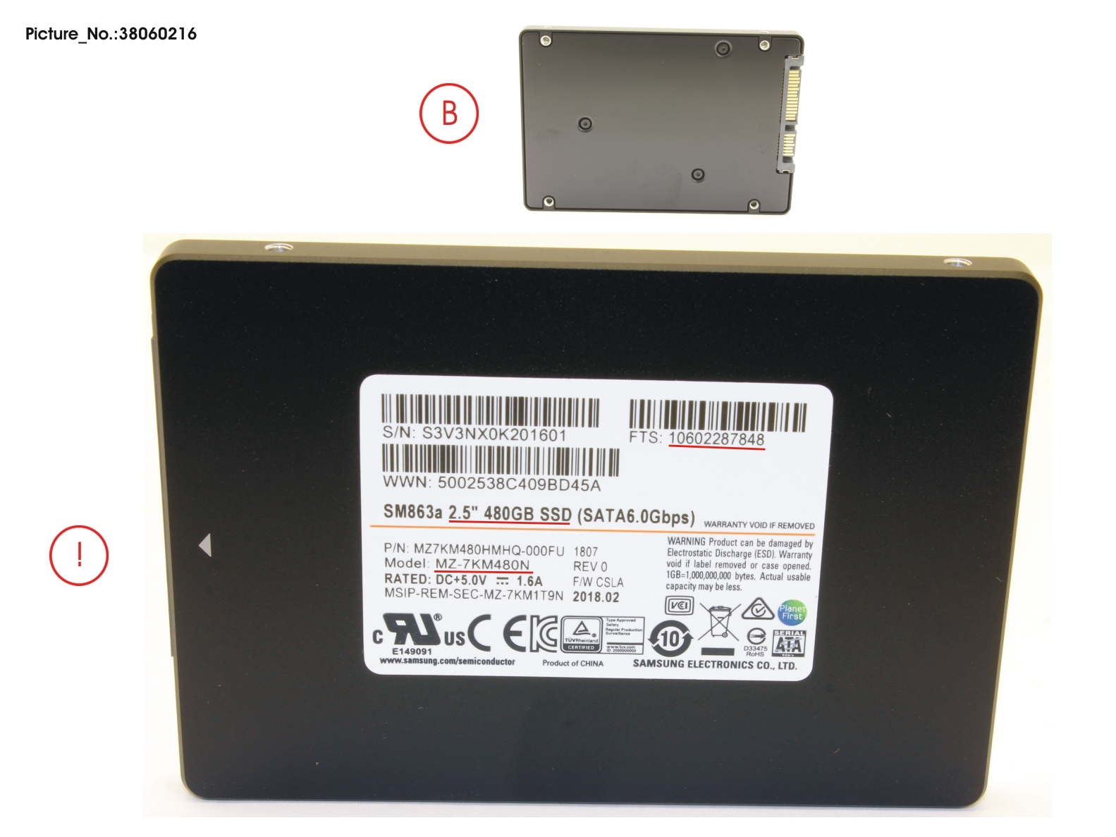 SSD S3 480GB 2.5 SATA (7MM)