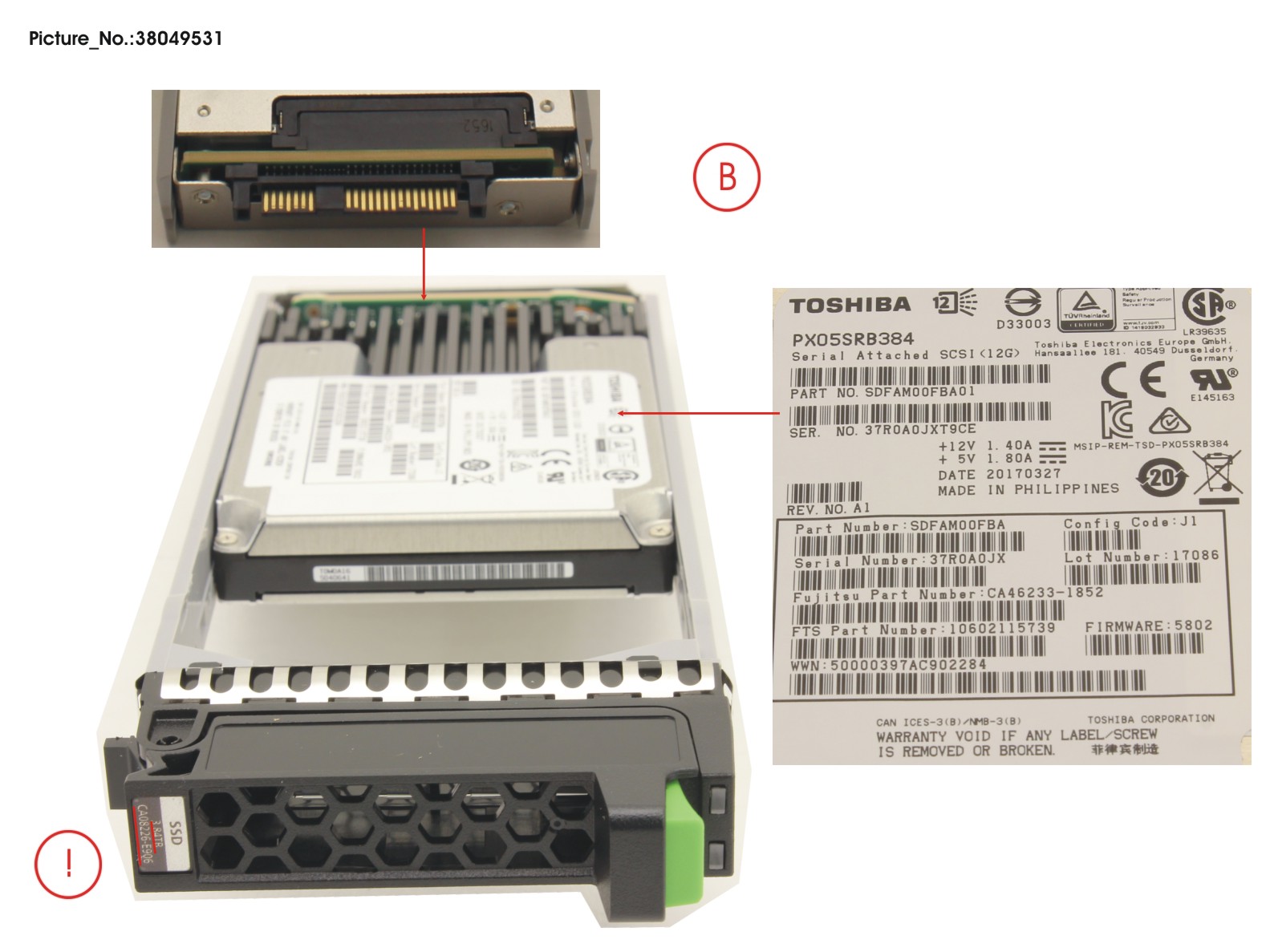 DX MLC SSD SAS 2.5 3.84TB 12G