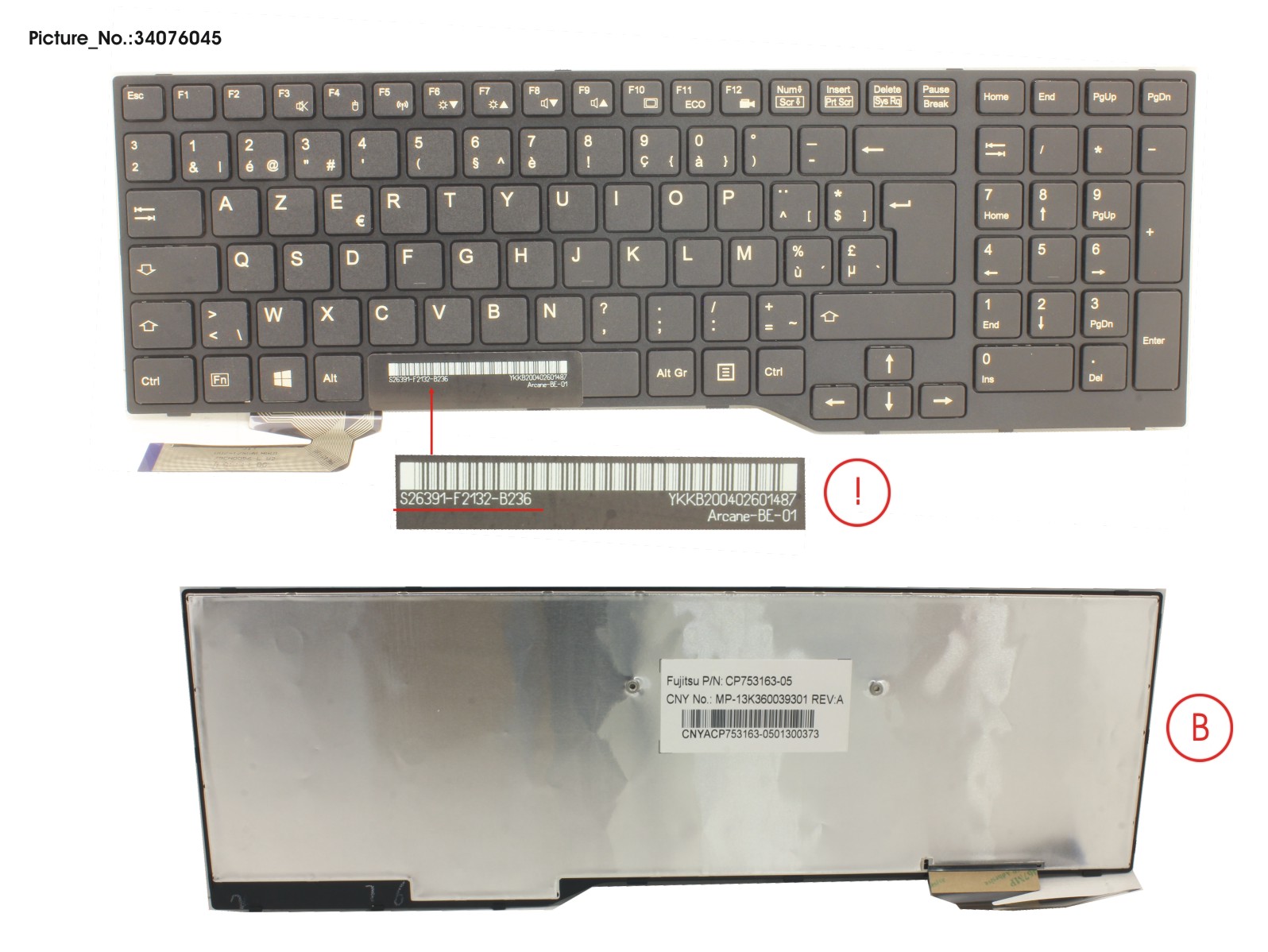 KEYBOARD BELGIUM (BLACK)