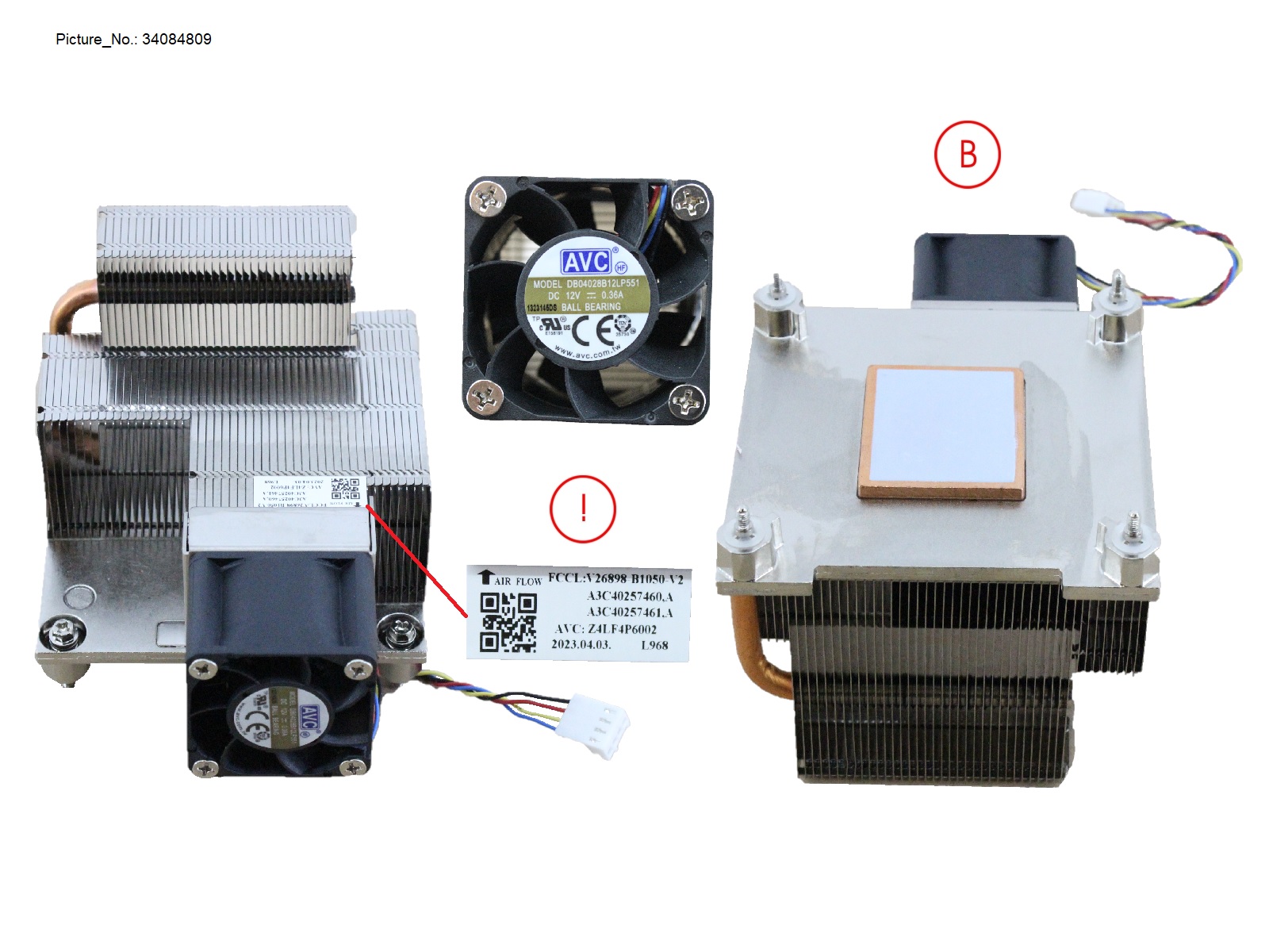 HEATPIPE 65W FH/2XLP GC RPL CPU