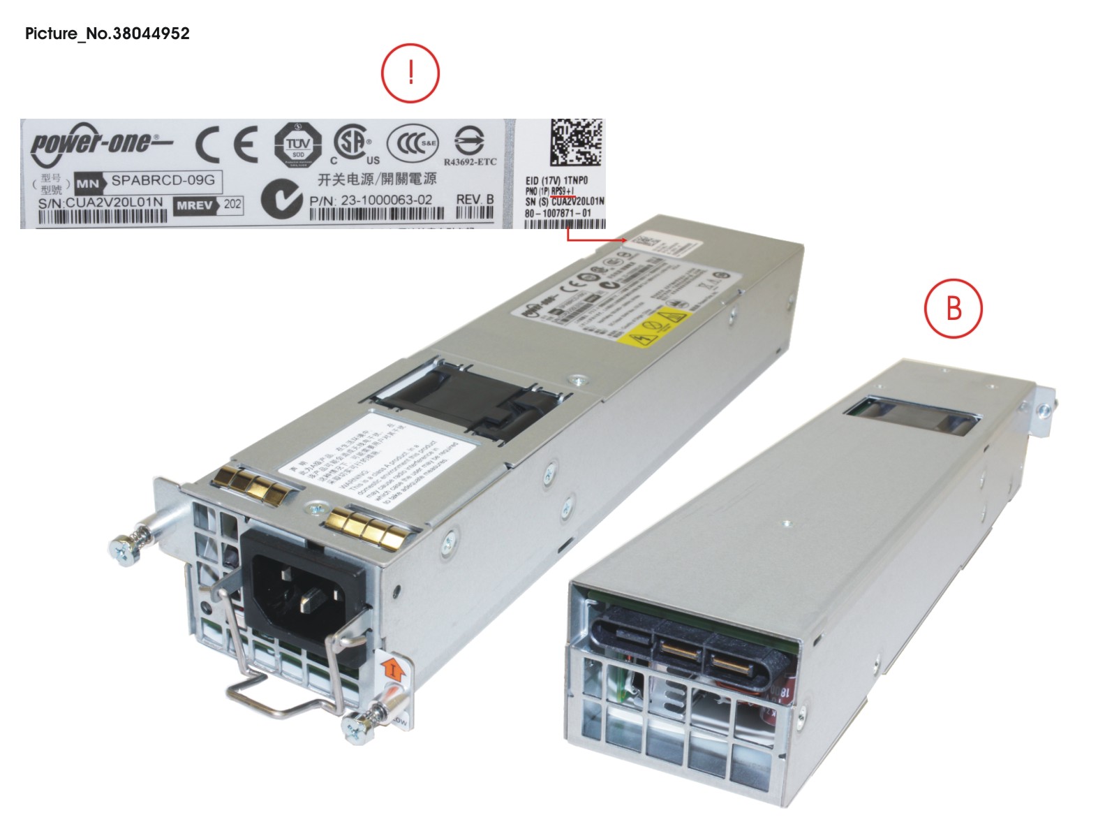 500W AC POWER SUPPLY WITH INTAKE AIRFLOW