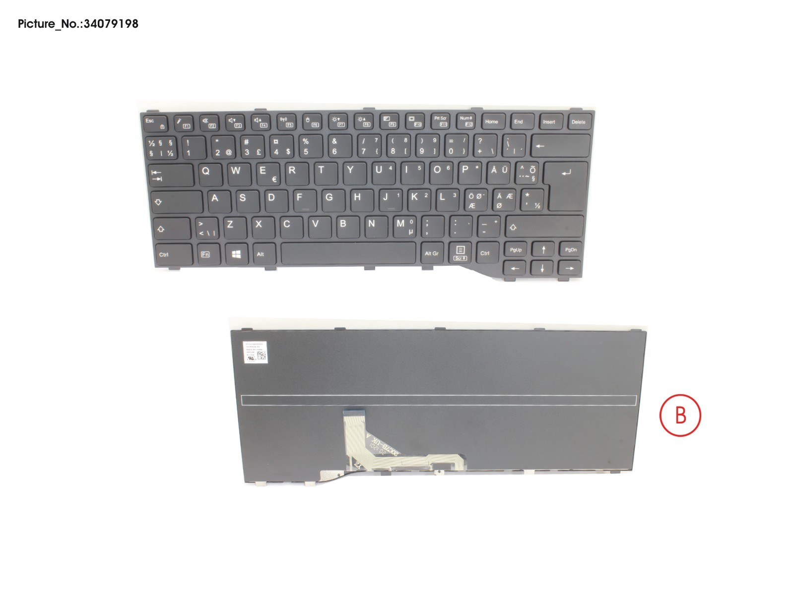 KEYBOARD BLACK NORDIC WIN10