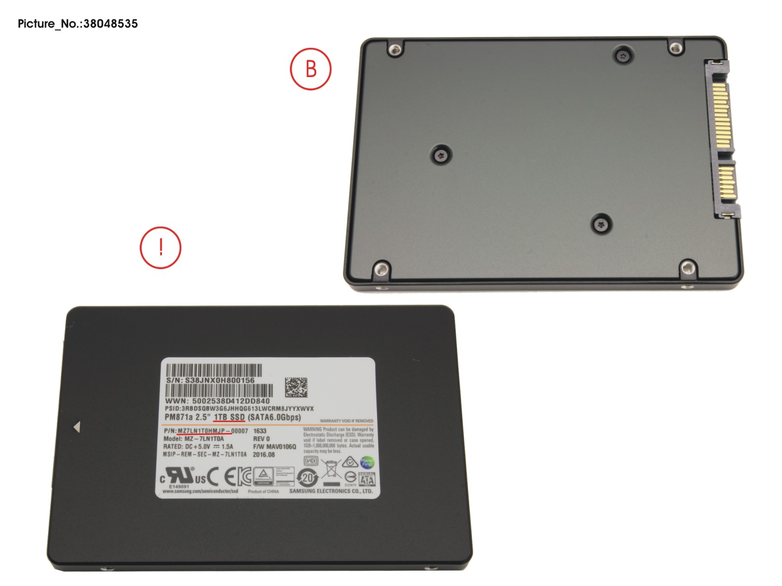 SSD S3 1TB 2.5 SATA (7MM) (BMI ONLY)