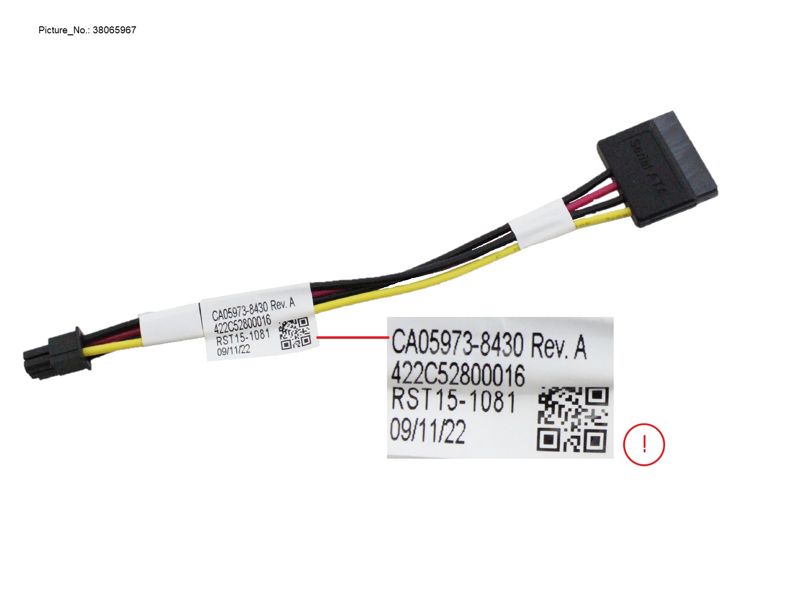 POWER CABLE FOR 5.25 ODD